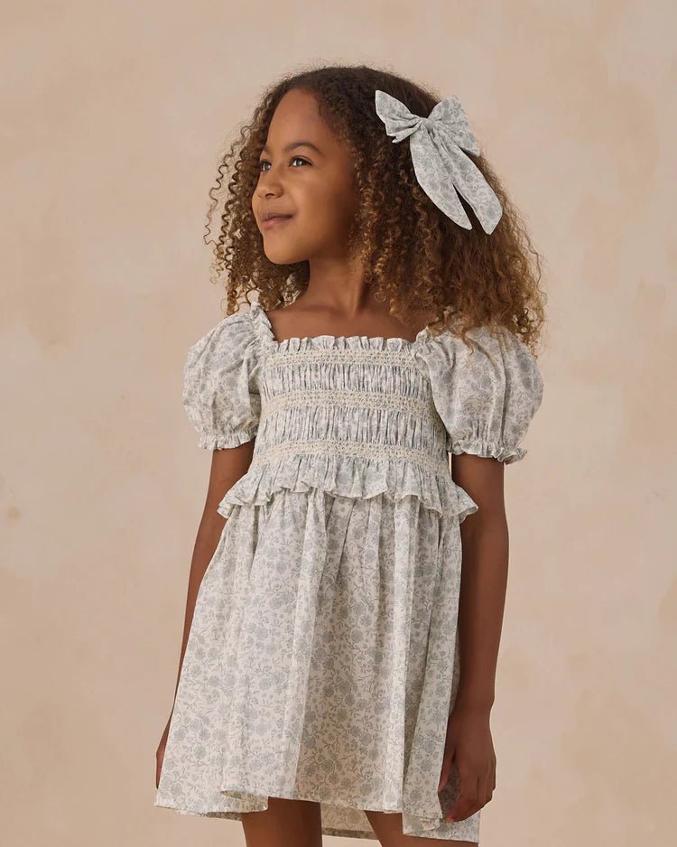 Robe Olivia ivoire à imprimé floral Sky Floral en coton Wild Baby