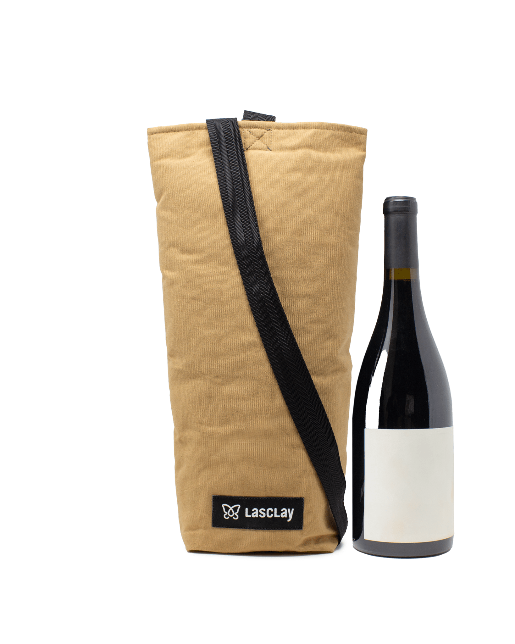 Sac à bouteille de vin isolé à l'asclépiade | Sac isotherme à vin | Lasclay - Les Trouvailles de JustineLasclayCassonade