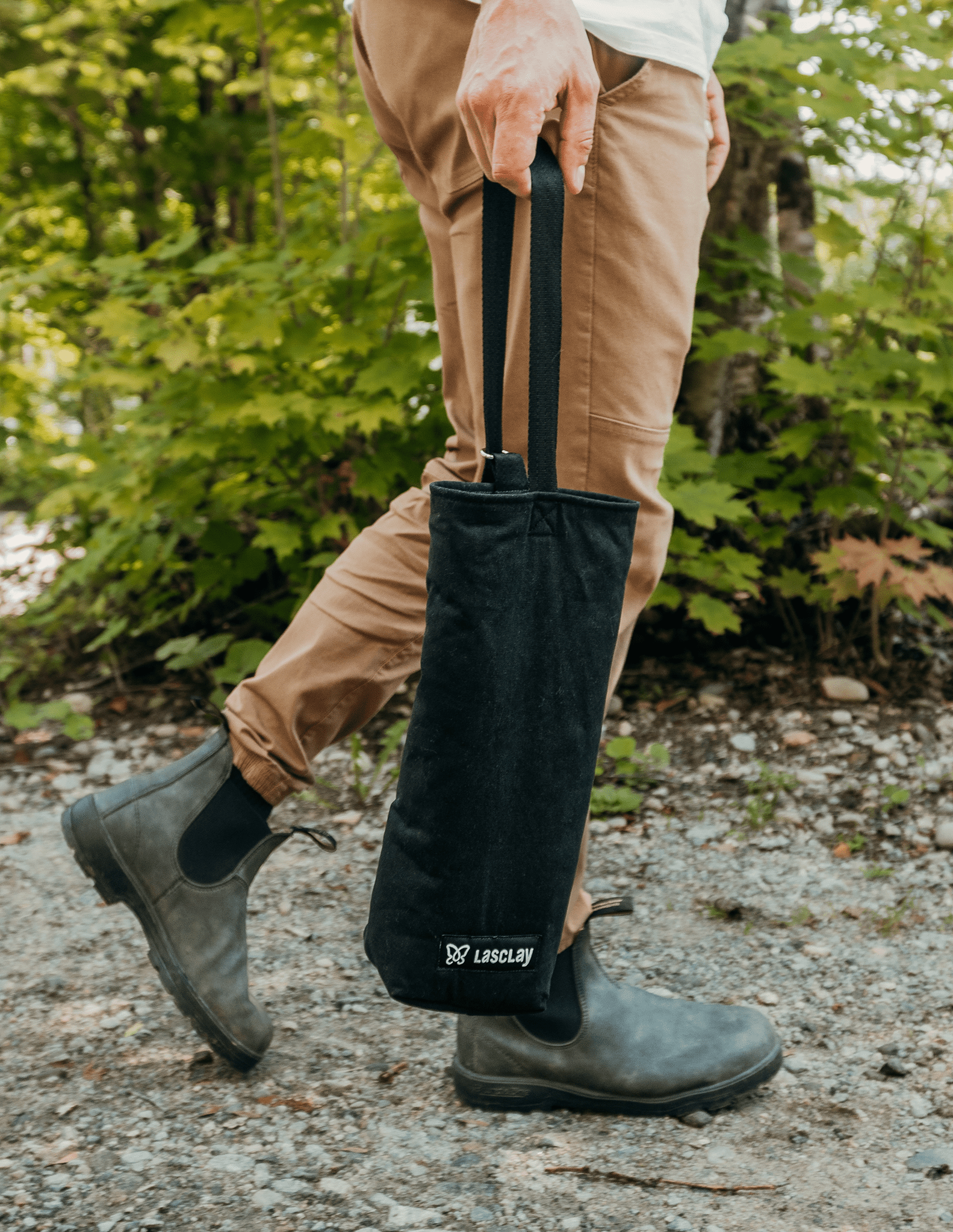 Sac à bouteille de vin isolé à l'asclépiade | Sac isotherme à vin | Lasclay - Les Trouvailles de JustineLasclayNoir