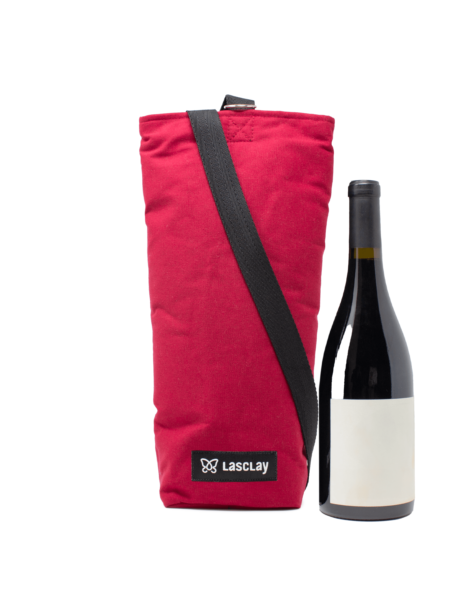 Sac à bouteille de vin isolé à l'asclépiade | Sac isotherme à vin | Lasclay - Les Trouvailles de JustineLasclayRouge