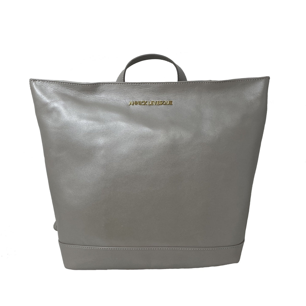 Sac à dos en cuir pleine fleur Lore couleur perlé