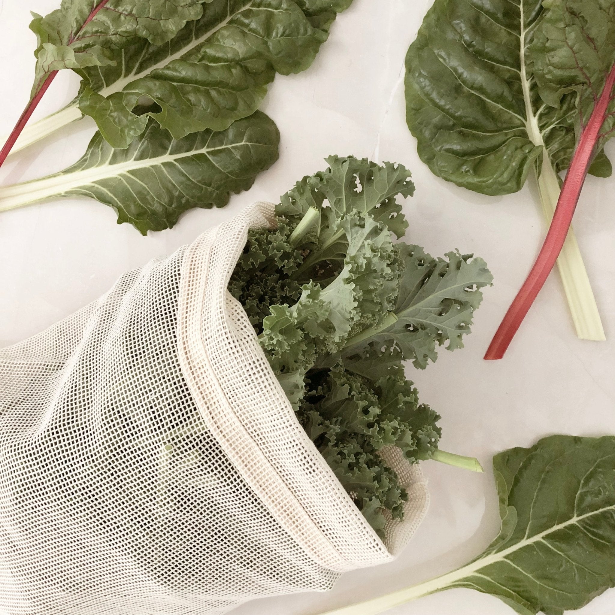 Sacs à fruits et légumes en coton réutilisables | Ensemble de 3 - Les Trouvailles de JustineReusable BagsEco Beige