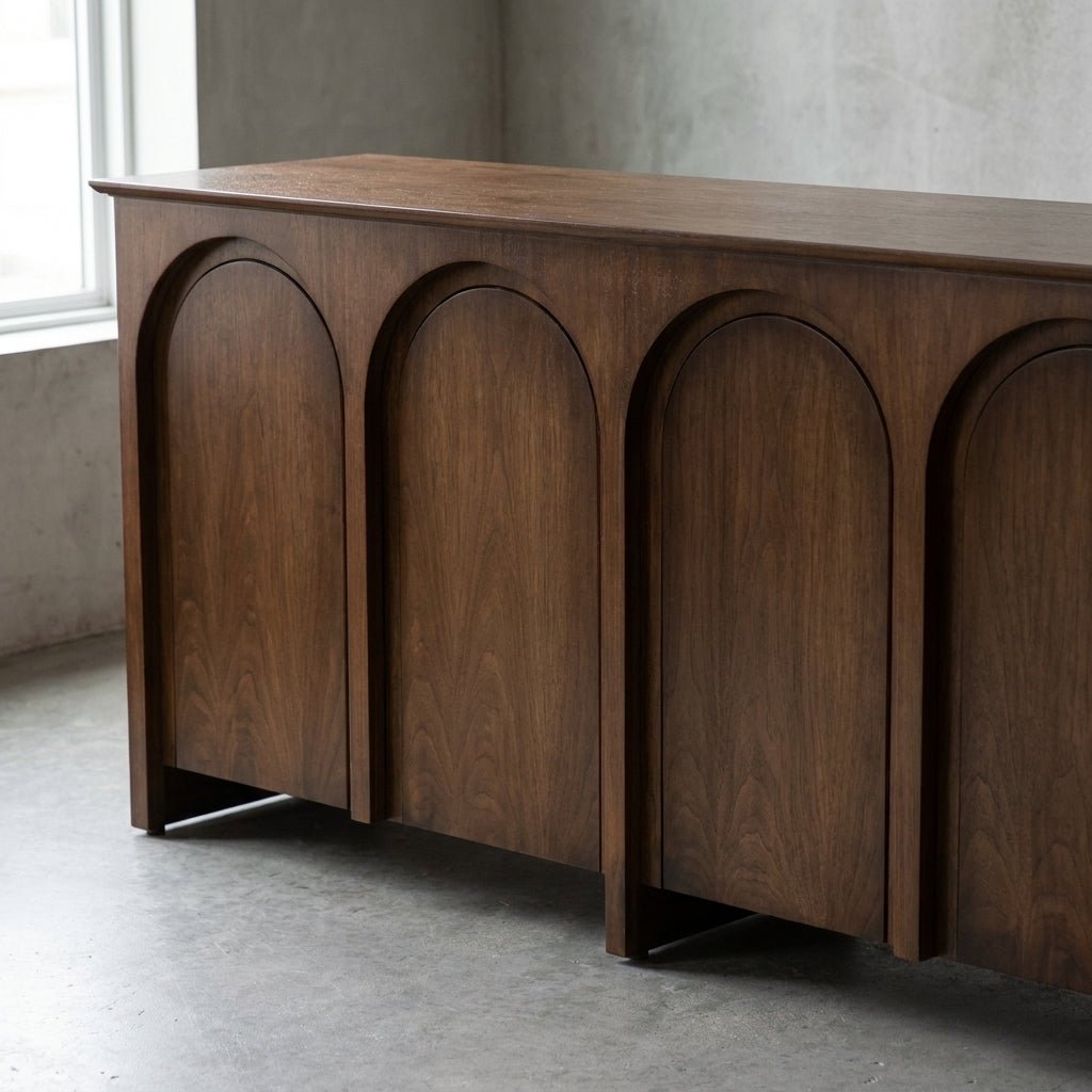 Saela Sideboard | Solid ash | Arched fronts | Handcrafted