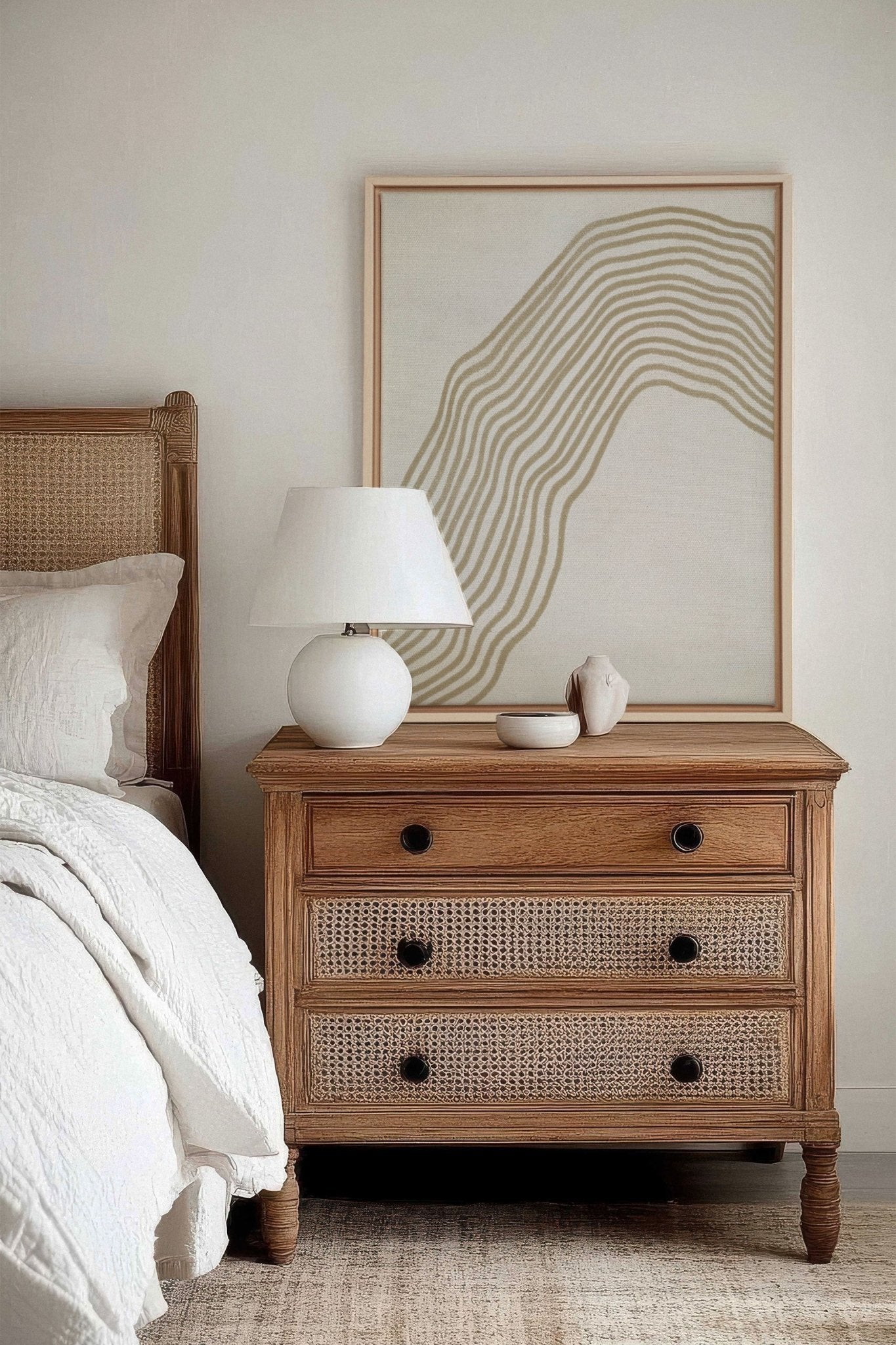 SANDLINES, Oeuvre sur toile étirée - Les Trouvailles de JustinecanvasOleka Canvas12x16Bois naturel