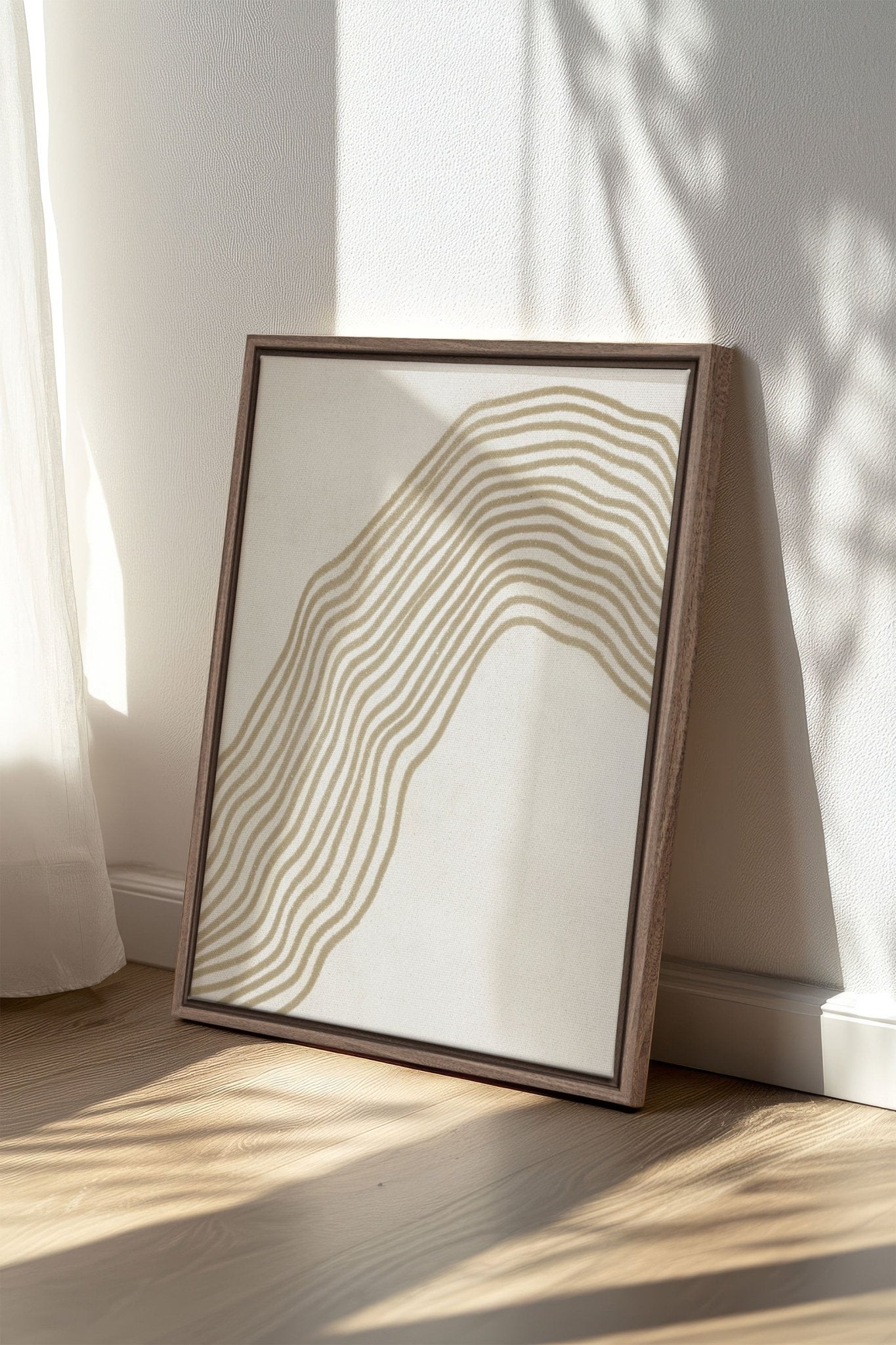 SANDLINES, Oeuvre sur toile étirée - Les Trouvailles de JustinecanvasOleka Canvas12x16Bois Oak