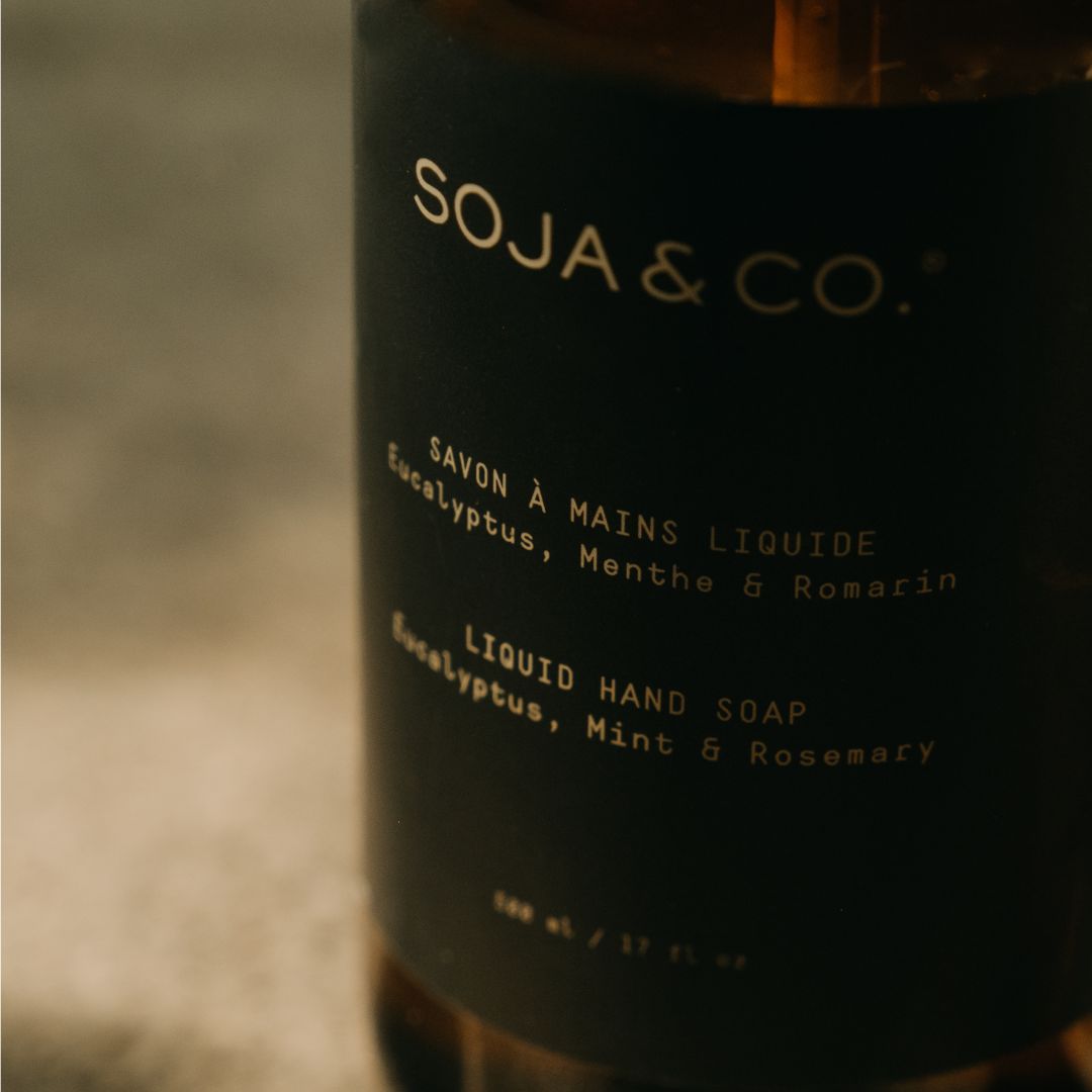 Savon à mains liquide 500 ml | Eucalyptus, menthe & romarin | SOJA&CO