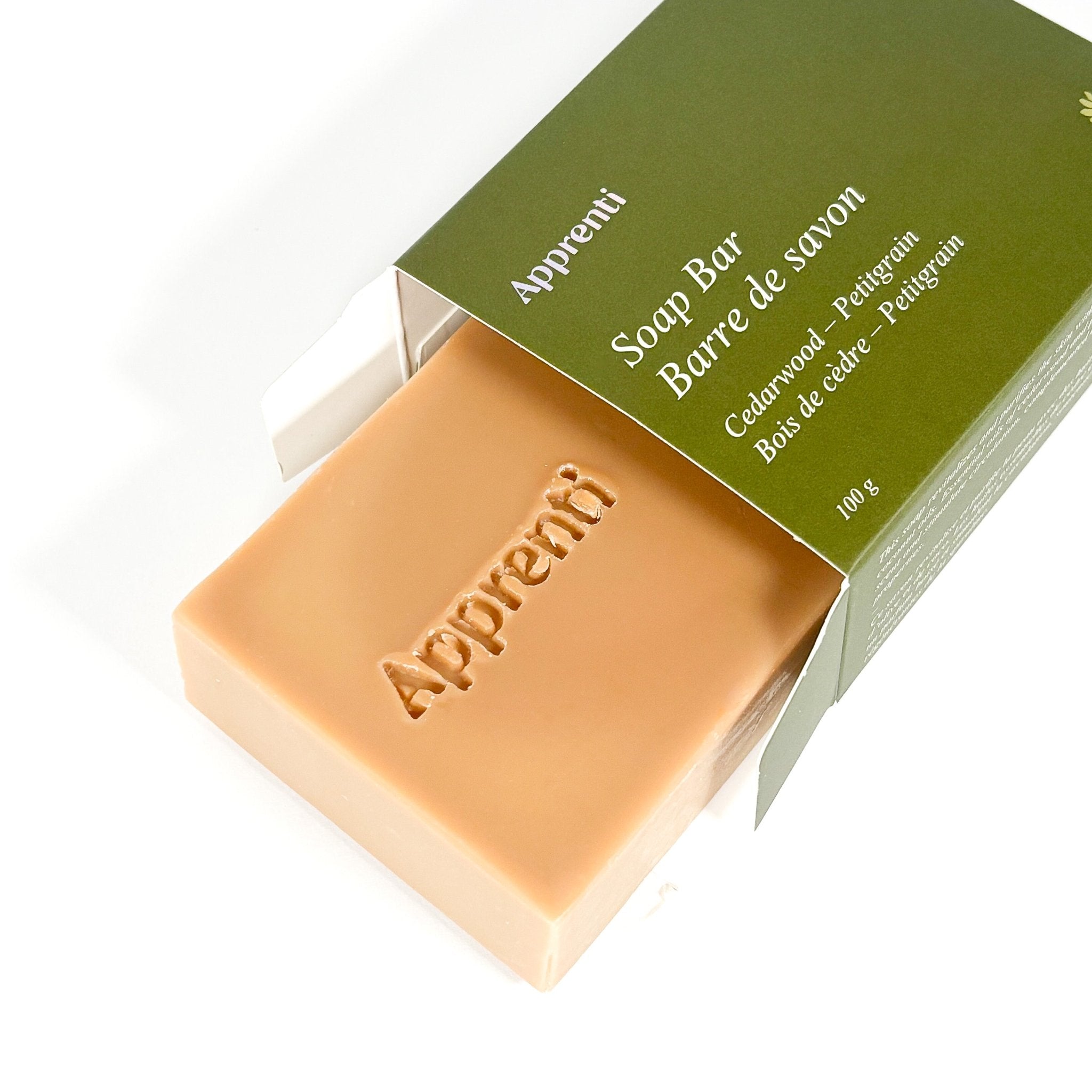 Savon Cèdre & Petitgrain | Fait à la main | Apprenti - Les Trouvailles de JustineBar SoapApprenti