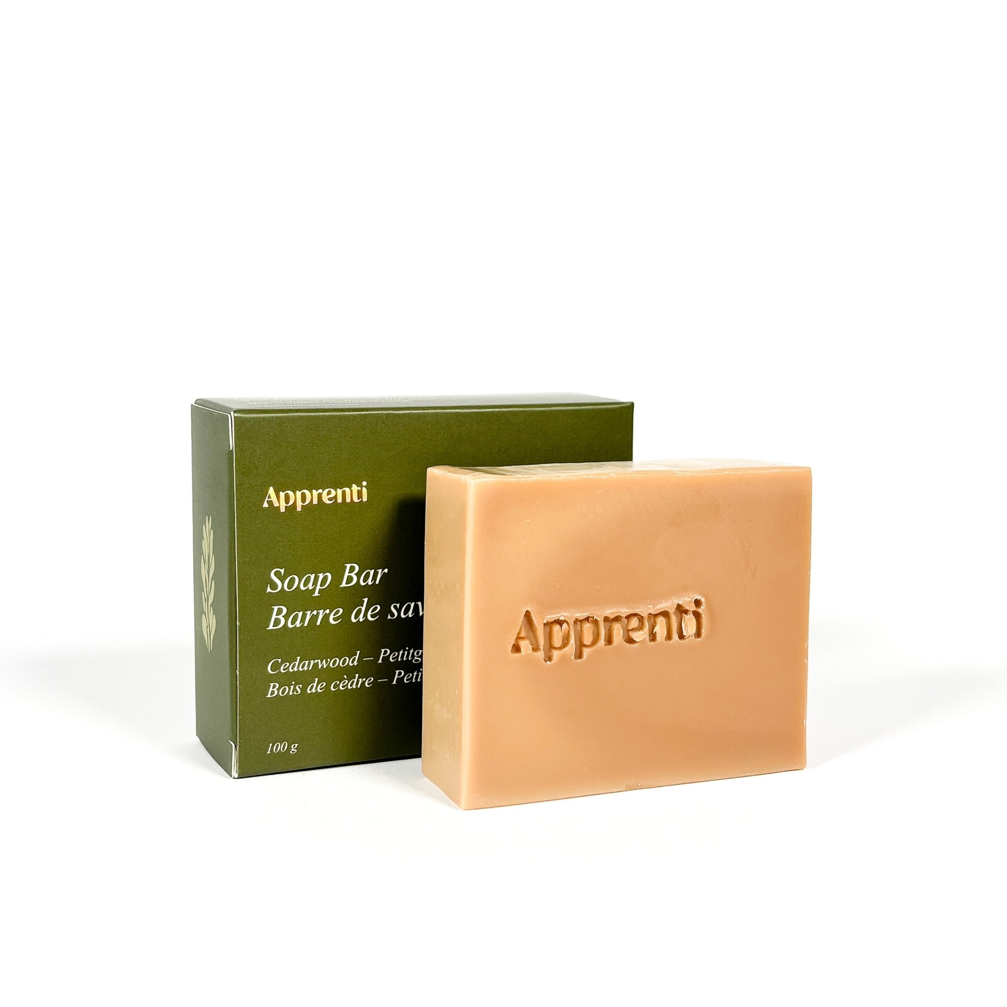 Savon Cèdre & Petitgrain | Fait à la main | Apprenti - Les Trouvailles de JustineBar SoapApprenti