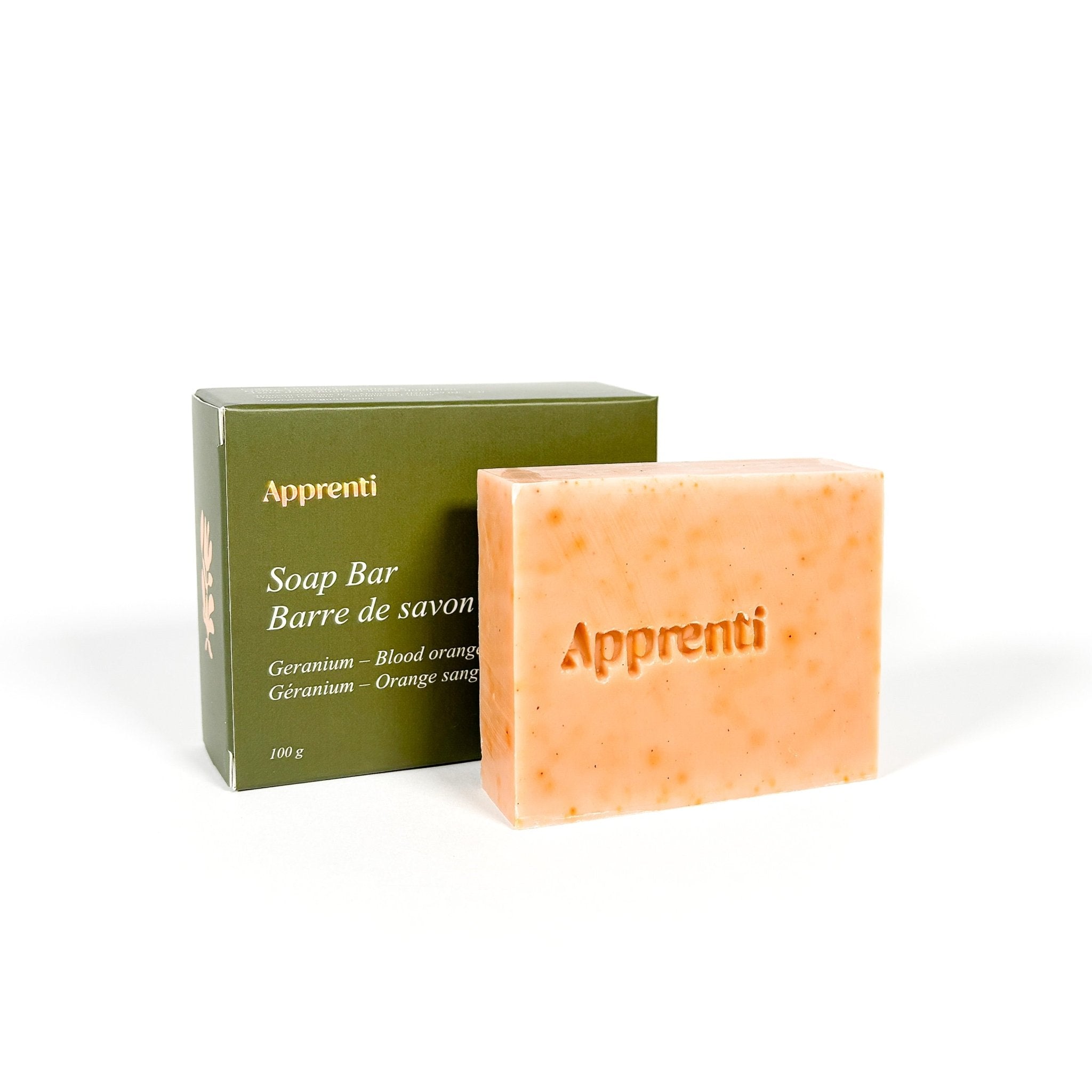 Savon Géranium & Orange Sanguine | Apprenti - Les Trouvailles de JustineBar SoapApprenti