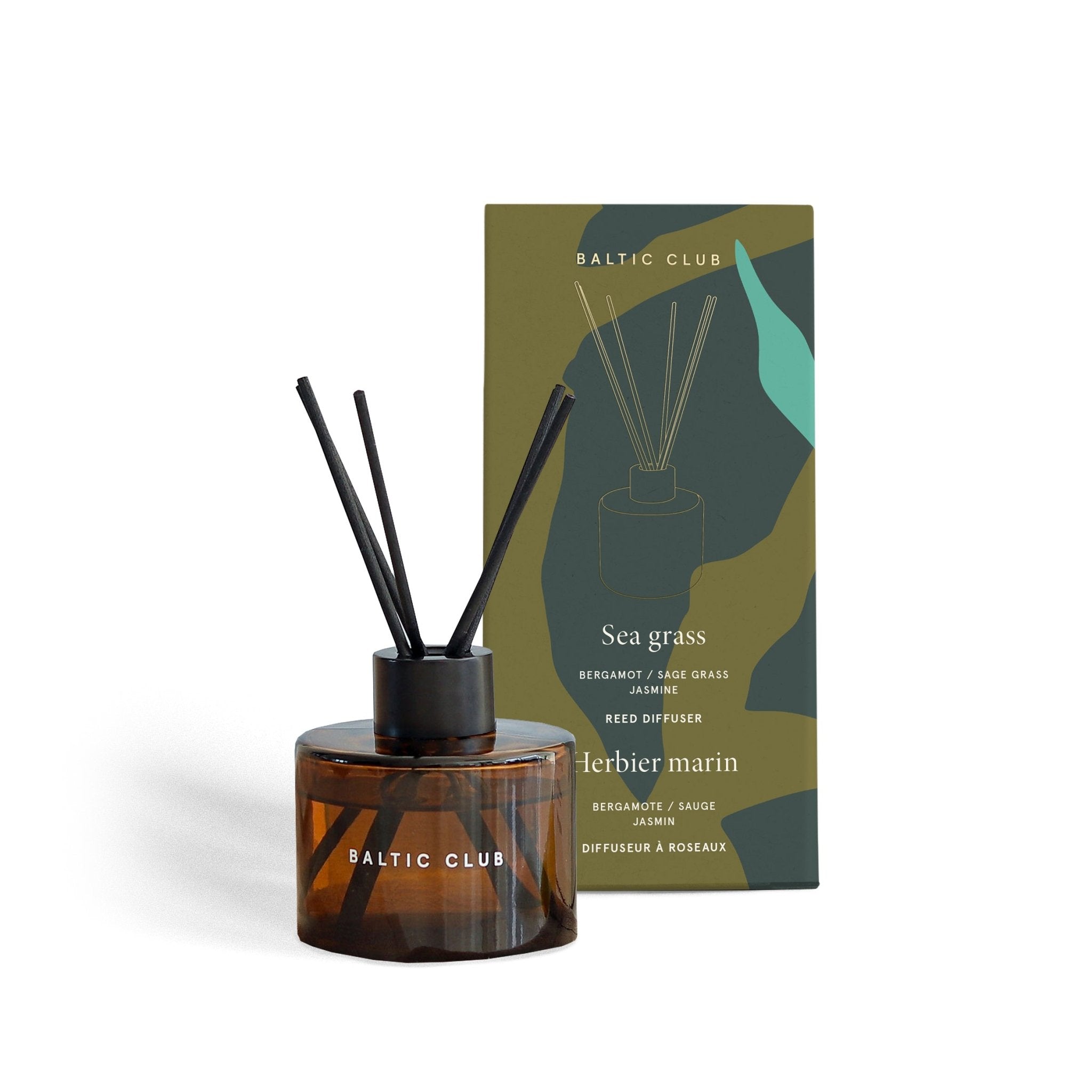Diffuseur à roseaux | Herbier marin | Sauge & jasmin | 100 ml