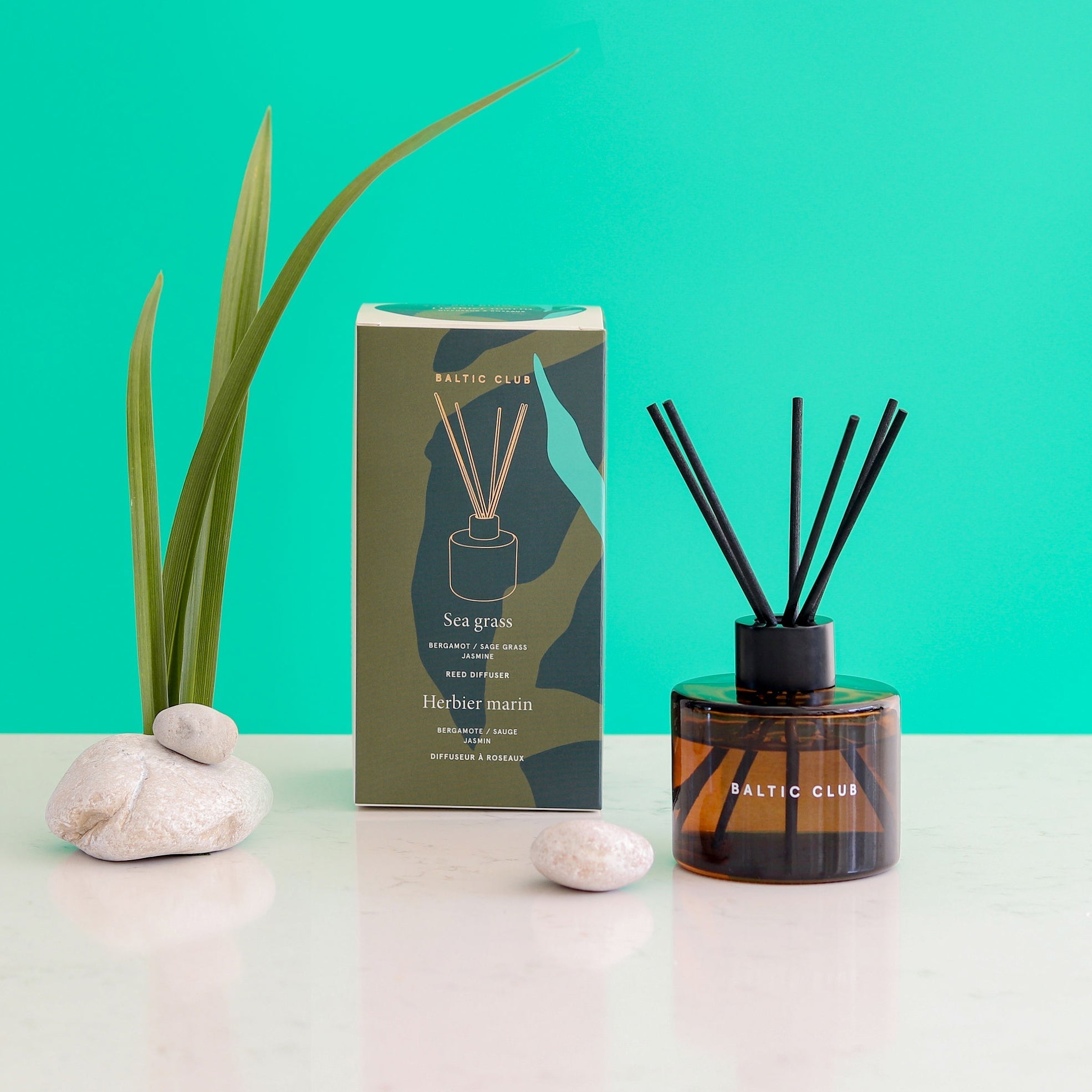 Diffuseur à roseaux | Herbier marin | Sauge & jasmin | 100 ml