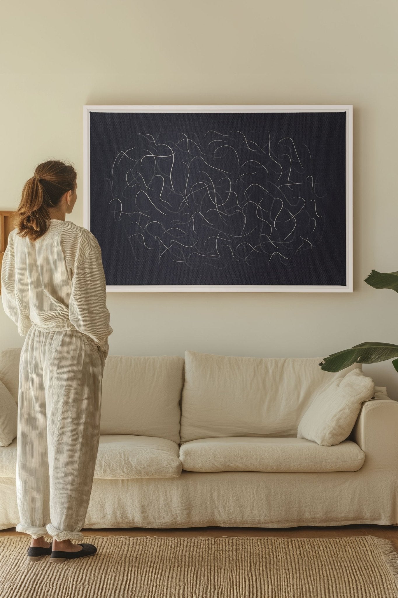 Shadow, Oeuvre sur toile étirée - Les Trouvailles de JustinecanvasOleka Canvas16x12Blanc