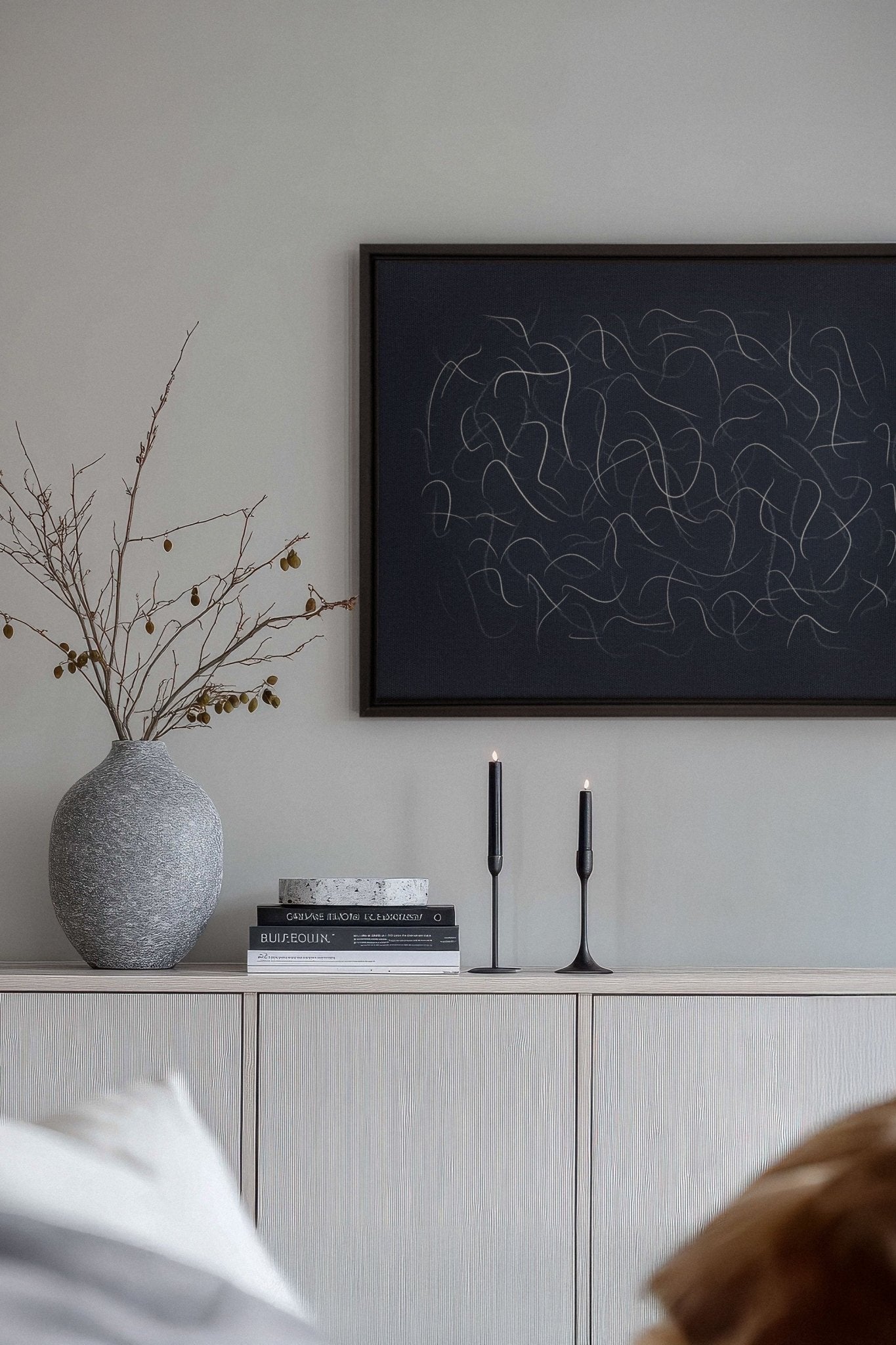 Shadow, Oeuvre sur toile étirée - Les Trouvailles de JustinecanvasOleka Canvas16x12Noir