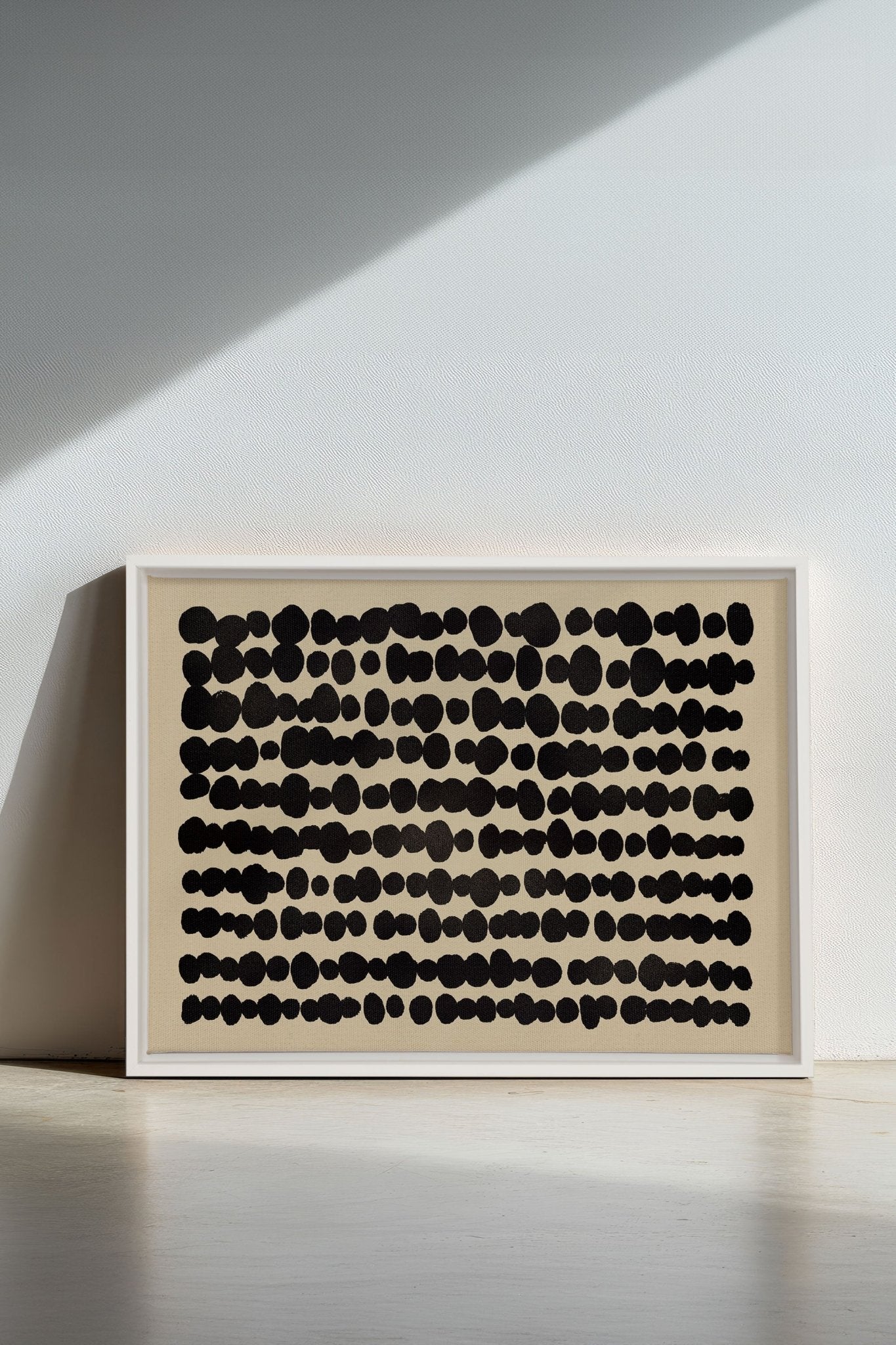 SHADOW SCRIPT, Oeuvre sur toile étirée - Les Trouvailles de JustinecanvasOleka Canvas16x12Blanc