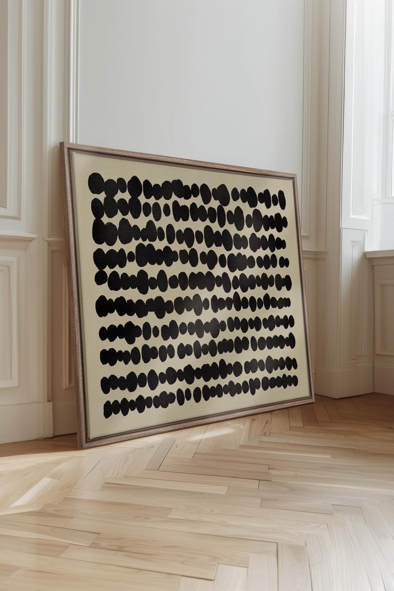 SHADOW SCRIPT, Oeuvre sur toile étirée - Les Trouvailles de JustinecanvasOleka Canvas16x12Bois Oak