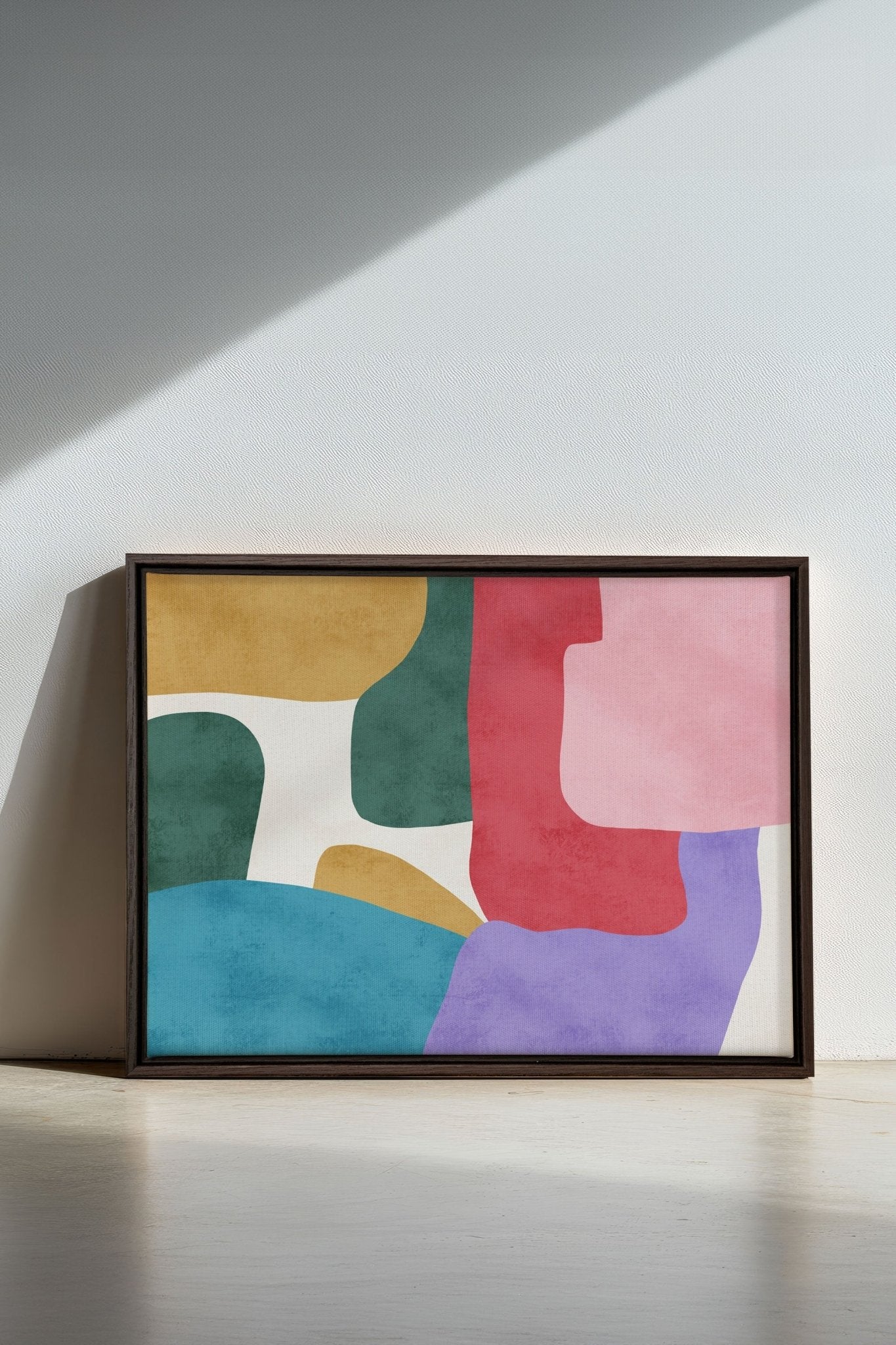 SOFT MOSAIC, Oeuvre sur toile étirée - Les Trouvailles de JustinecanvasOleka Canvas16x12Espresso