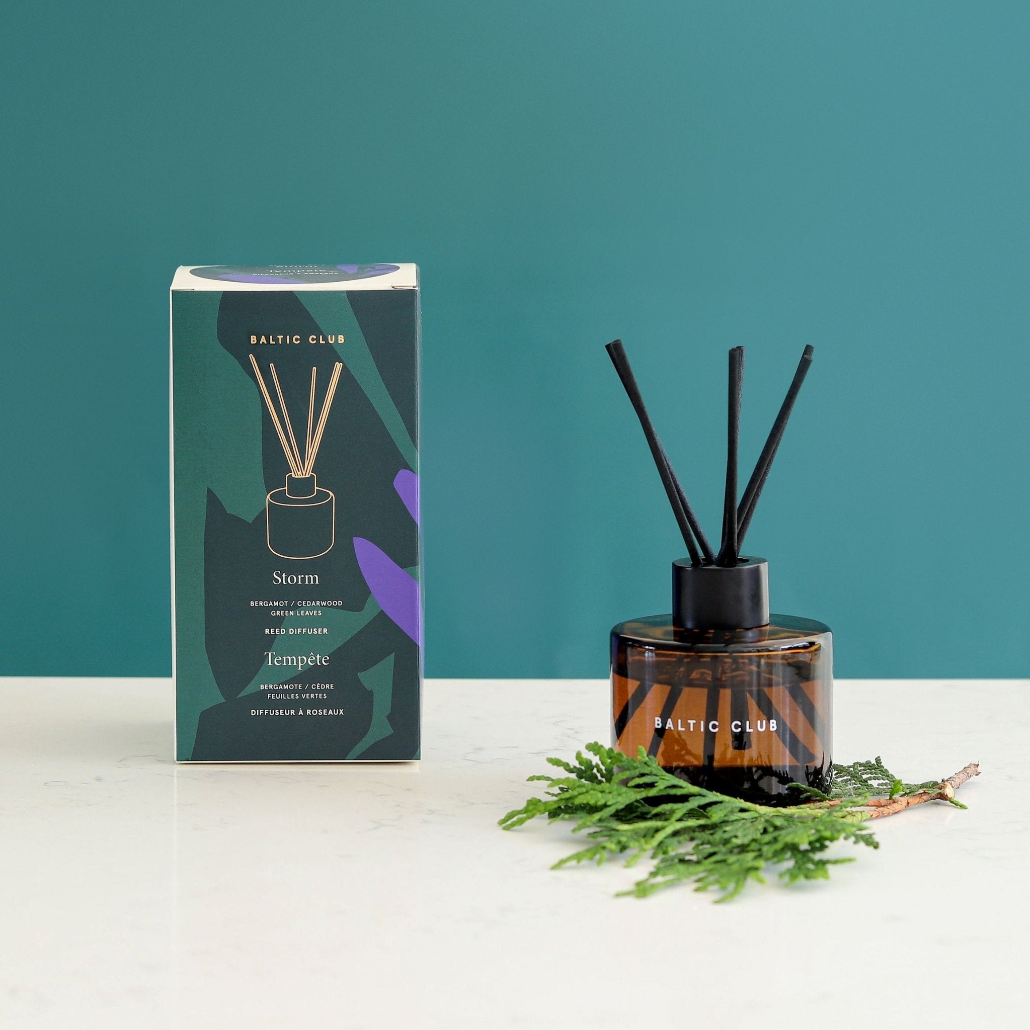 Diffuseur à roseaux | Tempête | Mangue, bergamote & santal | 100 ml
