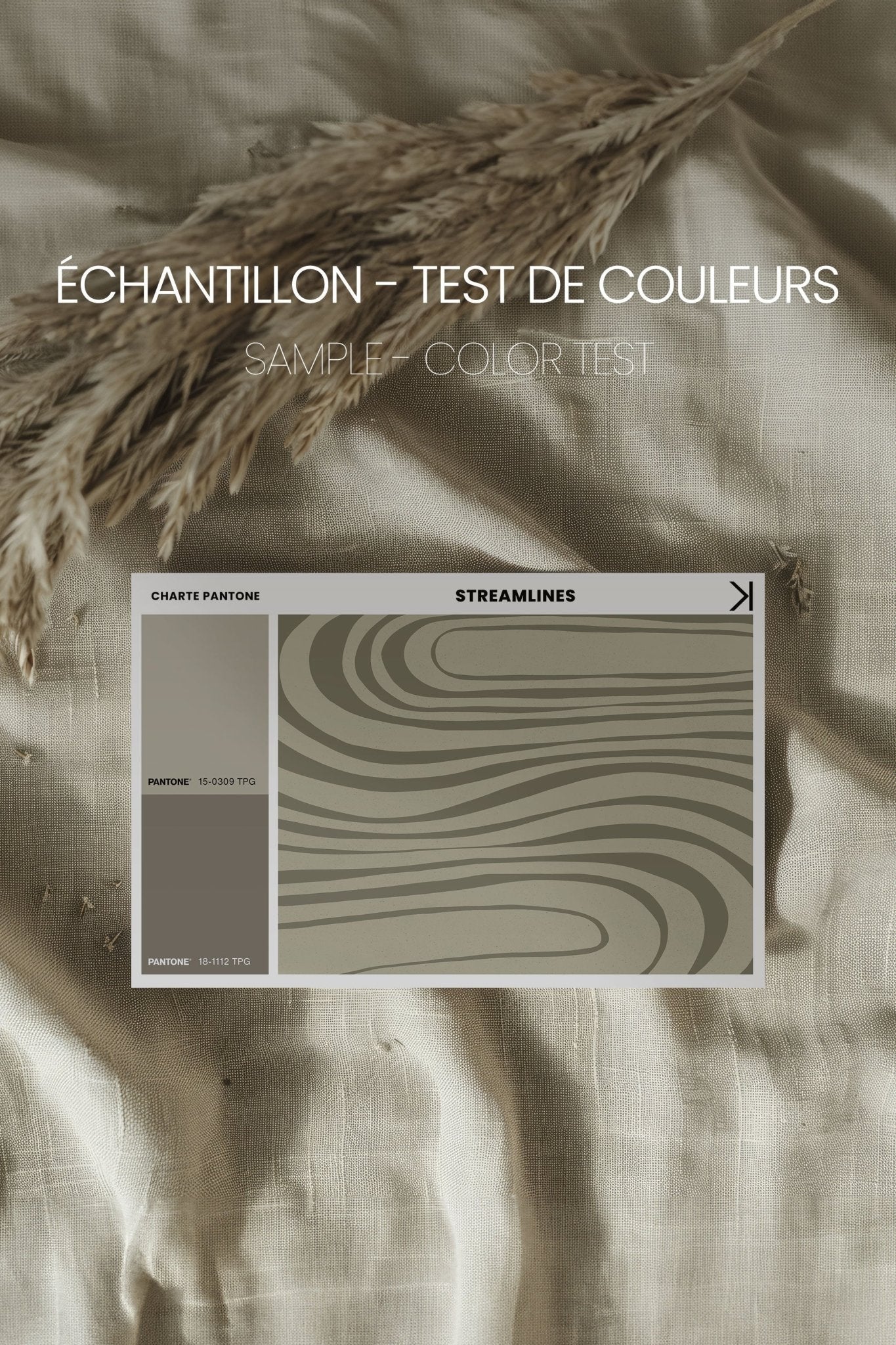 STREAMLINES, Oeuvre sur toile étirée - Les Trouvailles de JustinecanvasOleka CanvasÉchantillon - Test de couleursSans Cadre - Monté Galerie
