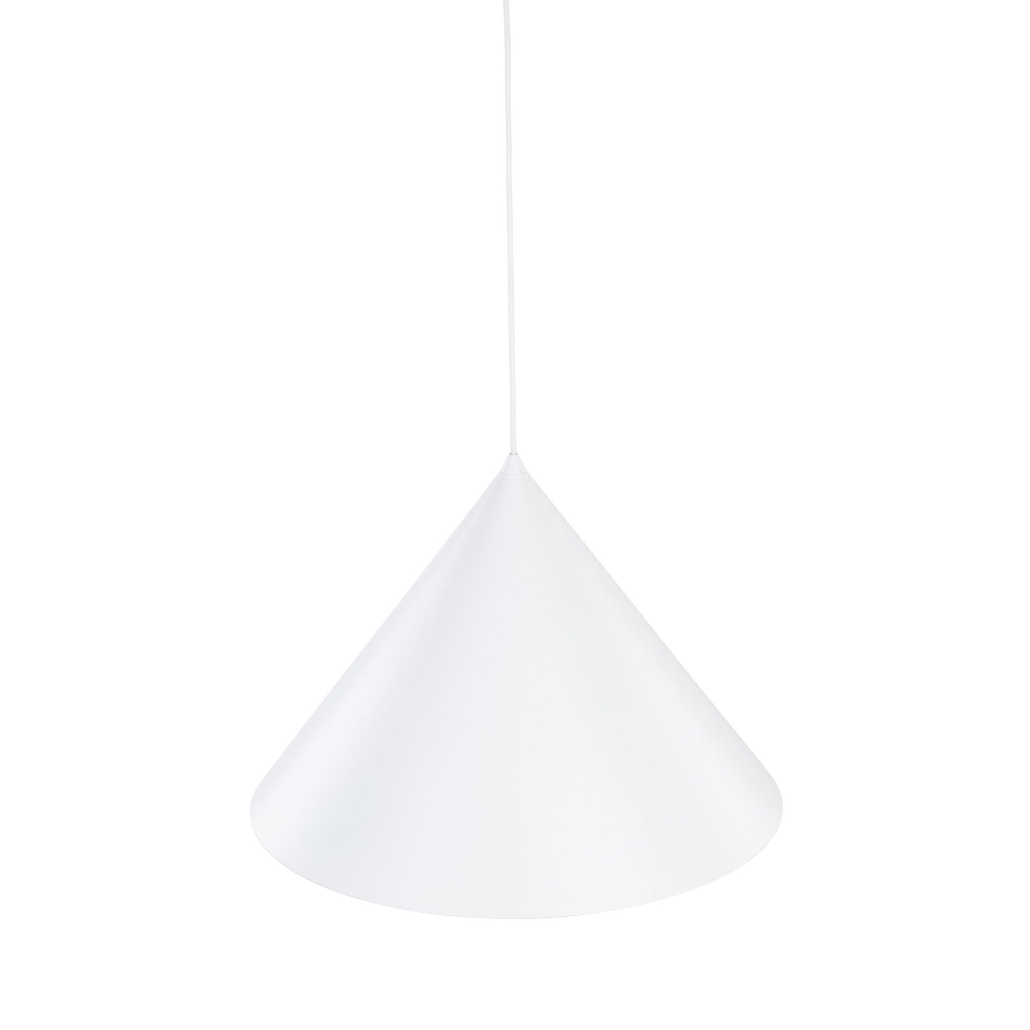 Suspension CONO | 1 lumière | Métal peint | Design moderne minimaliste | Luminaire contemporain | Très grand format - Les Trouvailles de JustineLumoCraftsNoir