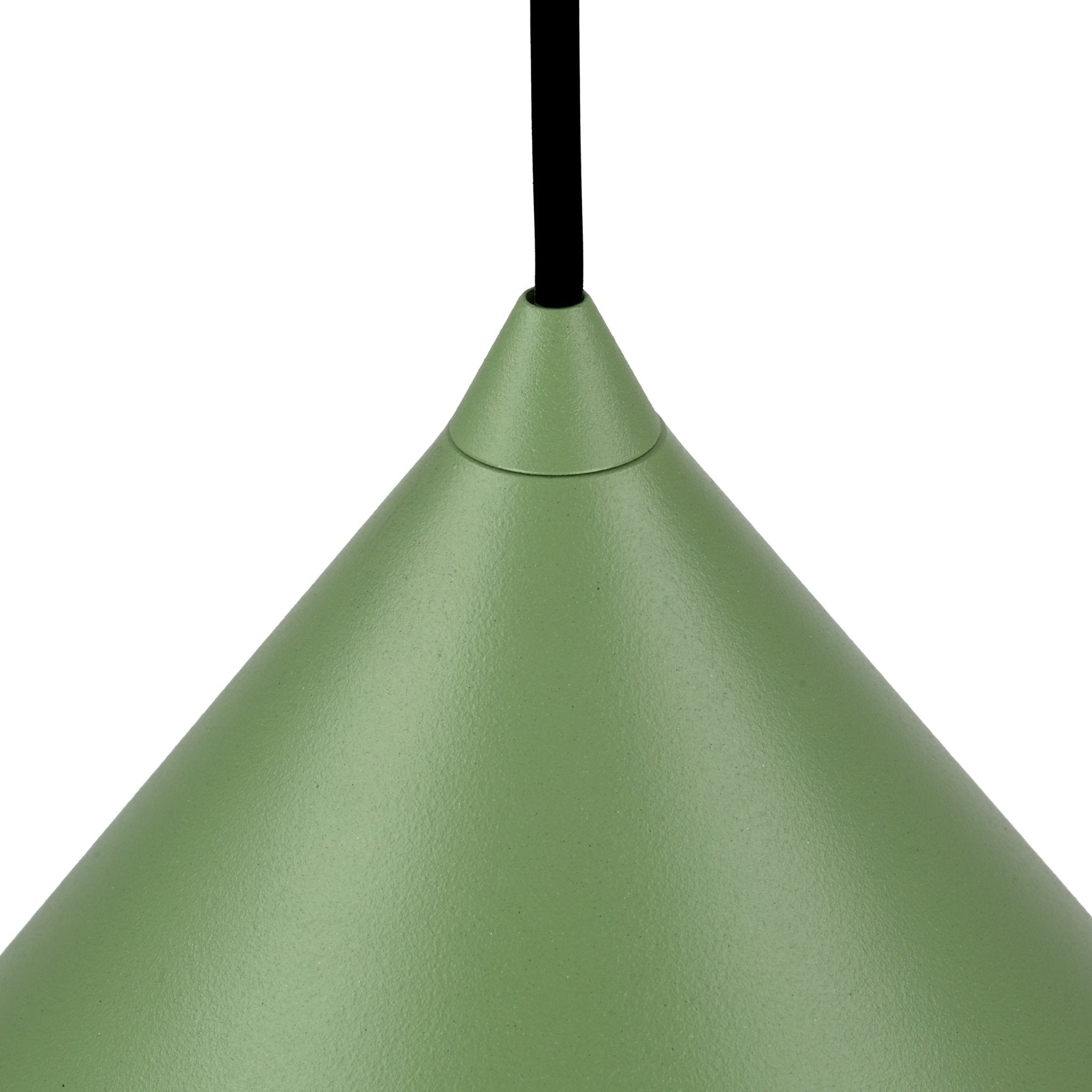Suspension CONO | 1 lumière | Métal peint | Design moderne minimaliste | Luminaire contemporain | Très grand format - Les Trouvailles de JustineLumoCraftsNoir