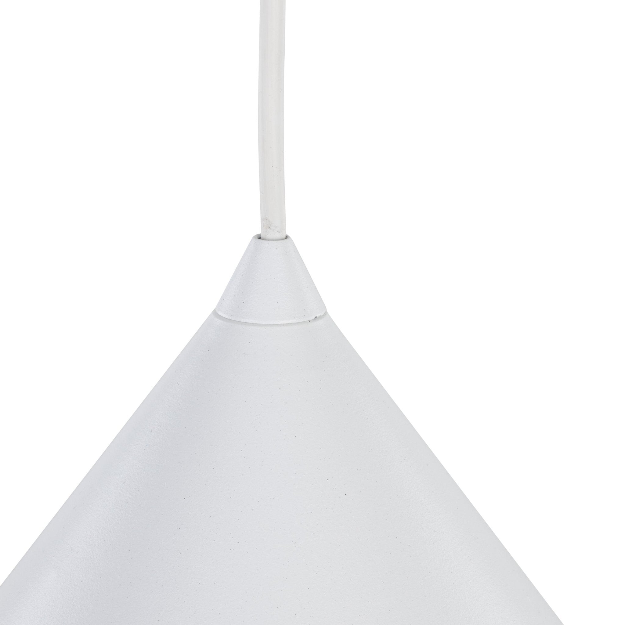 Suspension CONO | 1 lumière | Métal peint | Design moderne minimaliste | Luminaire contemporain | Très grand format - Les Trouvailles de JustineLumoCraftsNoir