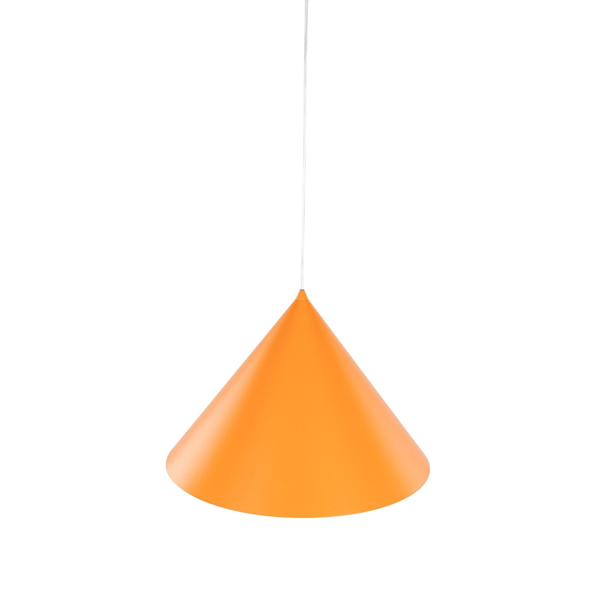 Suspension CONO | 1 lumière | Métal peint | Design moderne minimaliste | Luminaire contemporain | Très grand format - Les Trouvailles de JustineLumoCraftsNoir