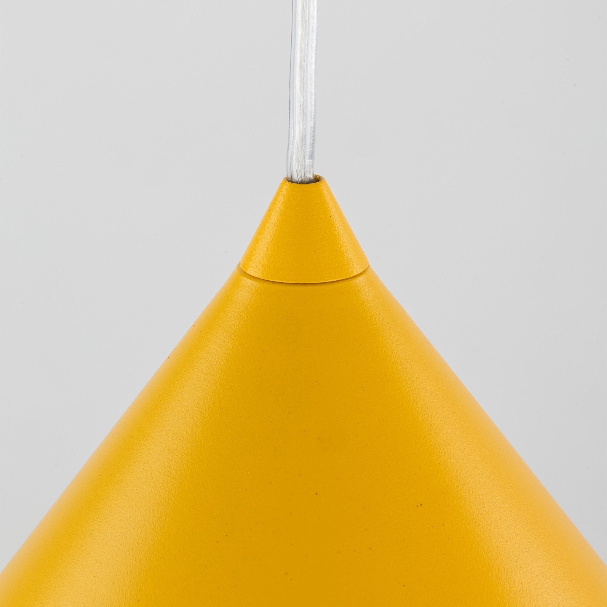 Suspension CONO | 1 lumière | Métal peint | Design moderne minimaliste | Luminaire contemporain | Très grand format - Les Trouvailles de JustineLumoCraftsNoir