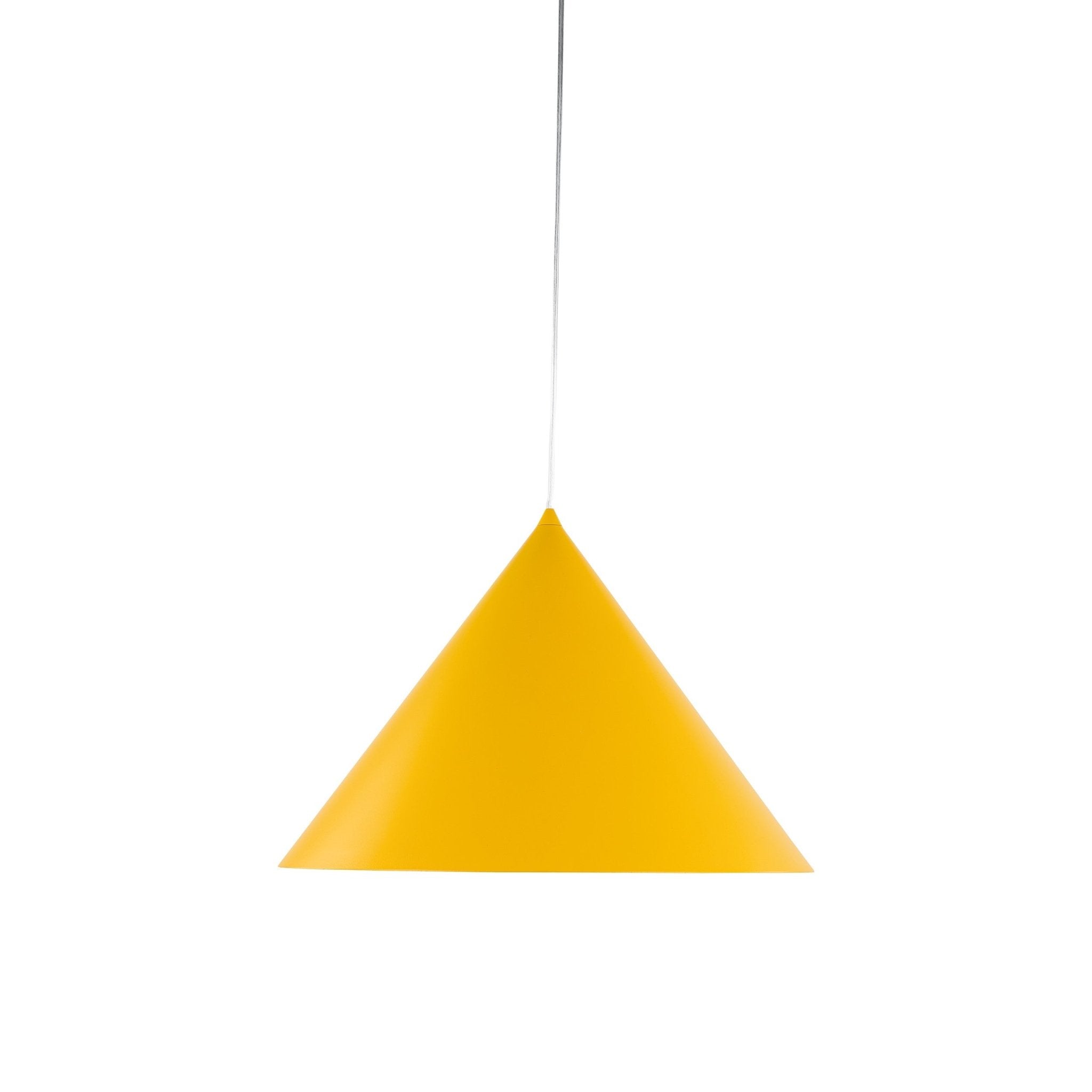 Suspension CONO | 1 lumière | Métal peint | Design moderne minimaliste | Luminaire contemporain | Très grand format - Les Trouvailles de JustineLumoCraftsNoir
