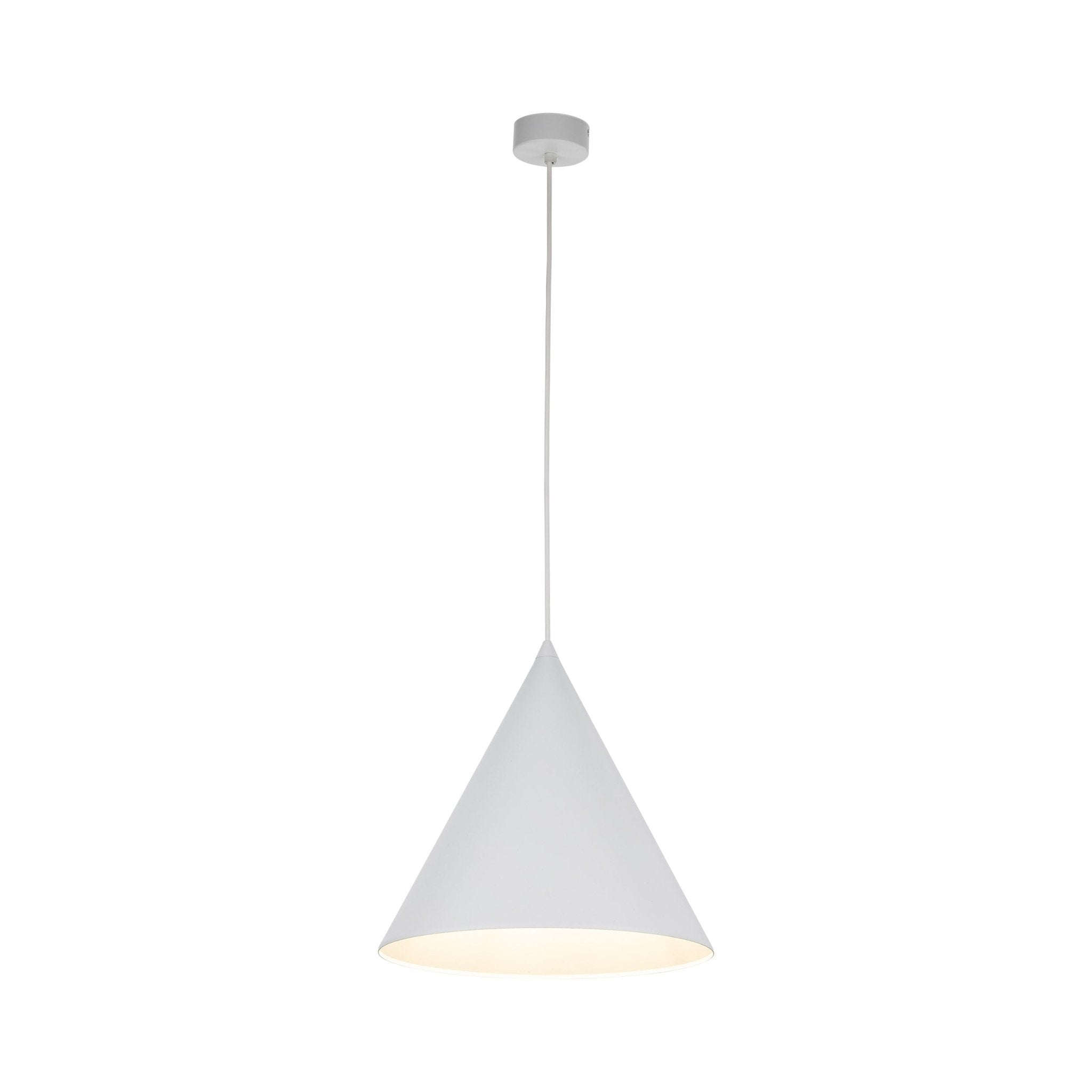 Suspension CONO | Format Moyen | 1 lumière | Métal peint | Design moderne minimaliste | Luminaire contemporain - Les Trouvailles de JustineLumoCraftsBlack