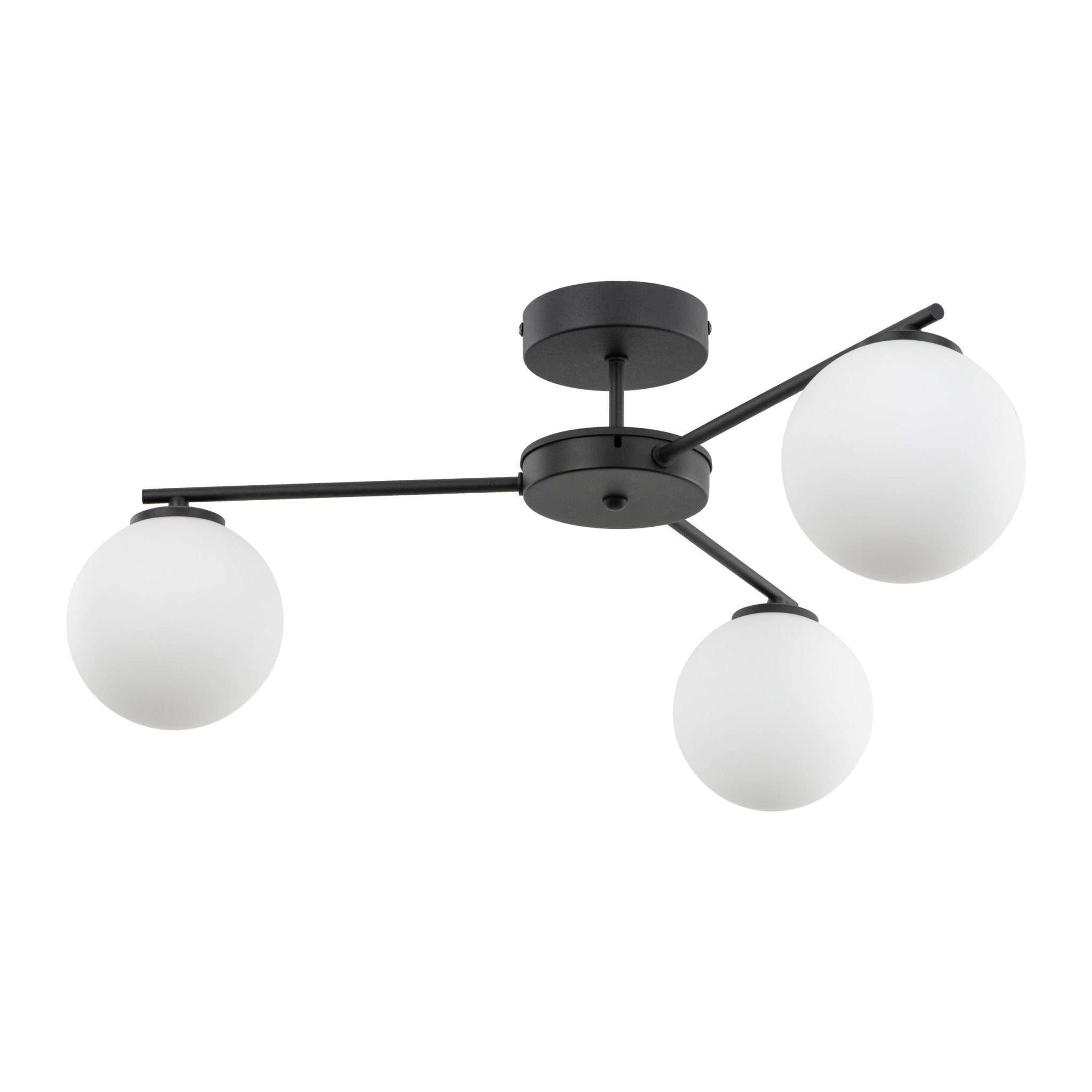 Suspension plafonnier ELTON | 3 lumières | Style scandinave | Abat - jour blanc opale | Design moderne - Les Trouvailles de JustineLumoCrafts