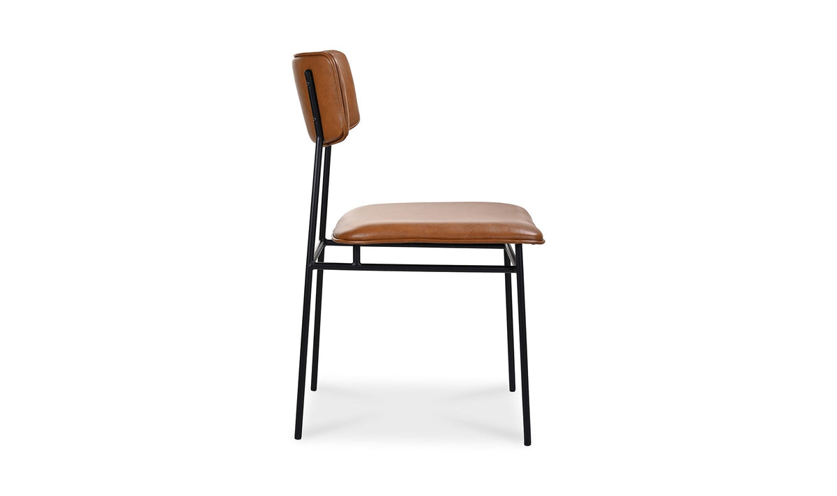 Chaises de salle à manger Sutton | Cuir pleine fleur brun | Lot de 2
