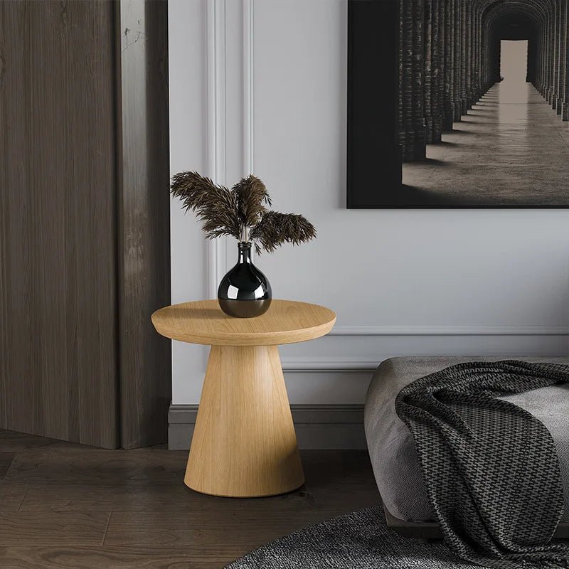Table d'appoint Decuro | Bois massif noyer | Design minimaliste | Hauteur courte ou haute - Les Trouvailles de JustineNisu HomeBoisCourte