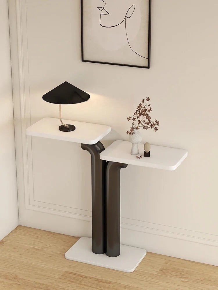 Table d’appoint Mai | Marbre et acier inoxydable - Les Trouvailles de JustineSide TableNisu HomeNoir