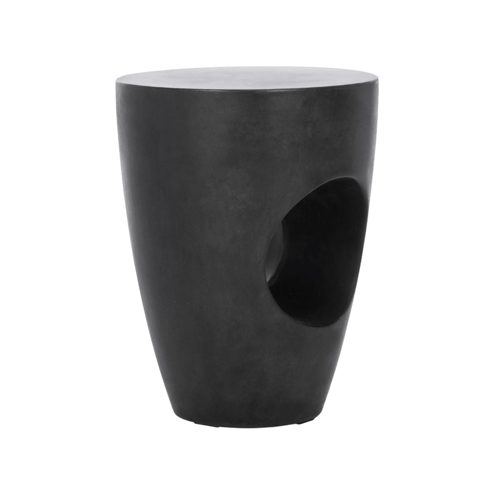 Table d’appoint Olivia Terrazzo | Ciment, Noir ou Blanc - Les Trouvailles de JustineartiplantoBlack Terrazzo
