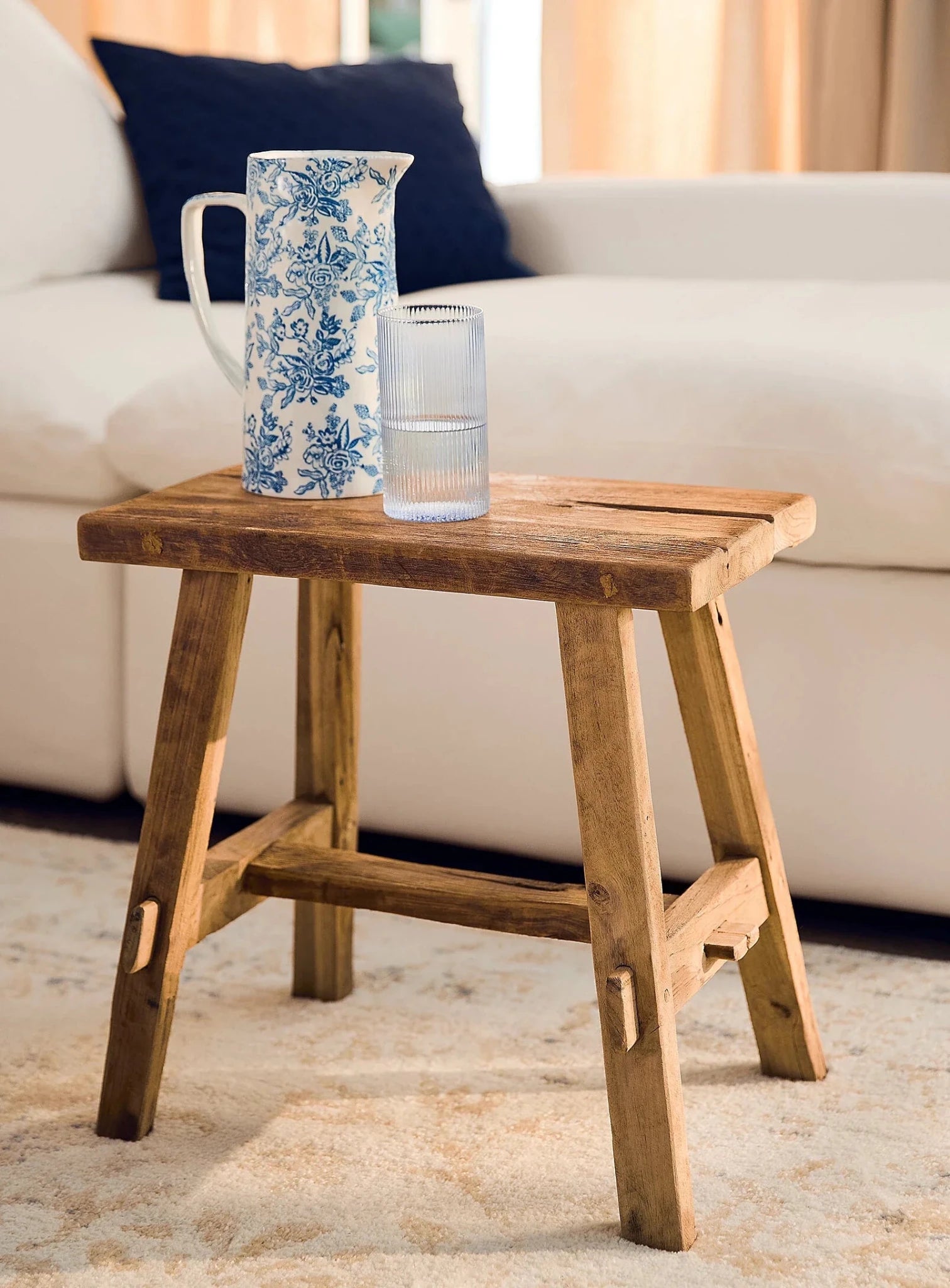 Tabouret vintage en teck - Les Trouvailles de JustineTabouretsCRUSOË