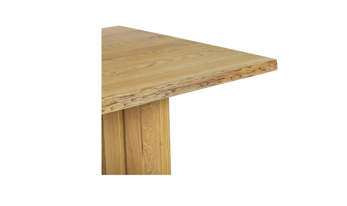 Table de salle à manger Tamsin | Chêne massif | Bord naturel | 8 places
