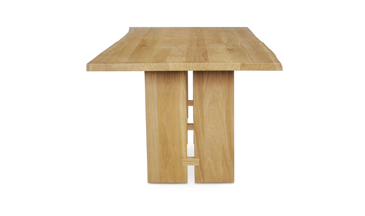 Table de salle à manger Tamsin | Chêne massif | Bord naturel | 8 places