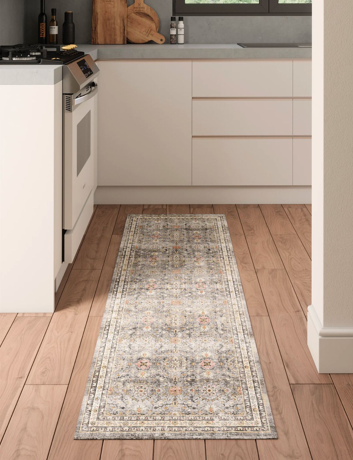 Tapis Anais – Lavande Rose - Les Trouvailles de JustinerugsartiplantoMachine Washable2.5'x7'