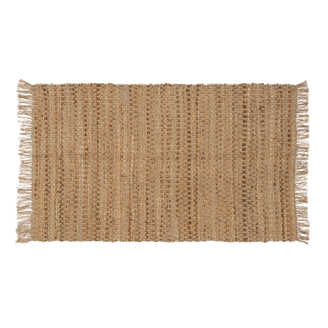 Tapis Calypso en jute naturelle | 91 x 152 cm | Tressé à la main - Les Trouvailles de JustineIndaba Home