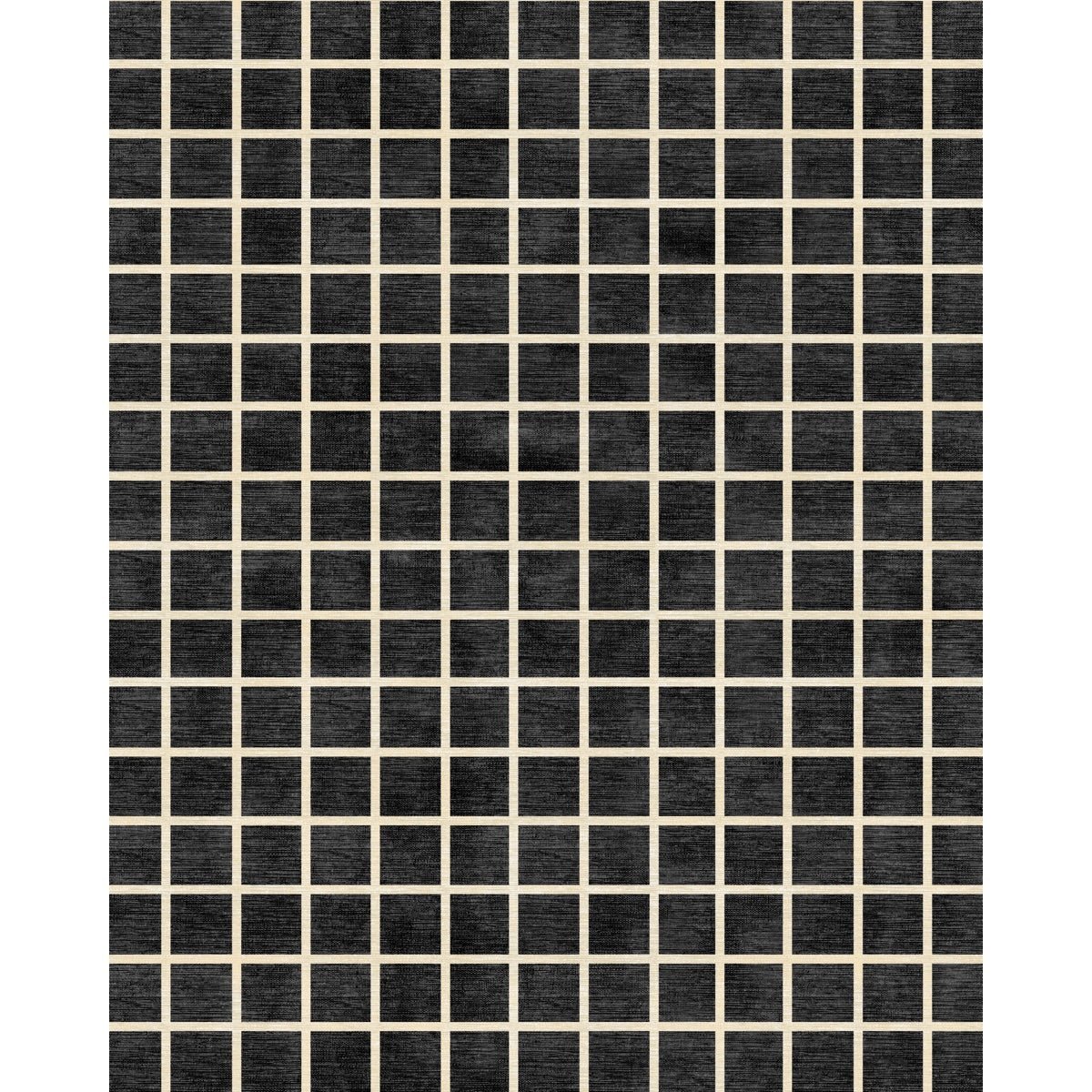 Tapis Caper Noir & Naturel à Carreaux | Design Moderne - Les Trouvailles de JustinerugsartiplantoMachine Washable8'x10'