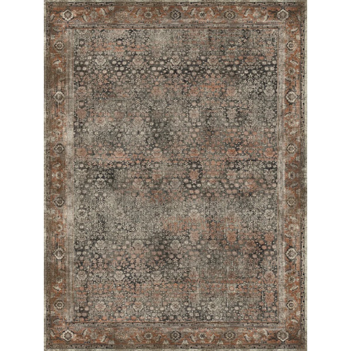Tapis Castanha – Couleur Marron - Les Trouvailles de JustinerugsartiplantoMachine Washable8'x10'