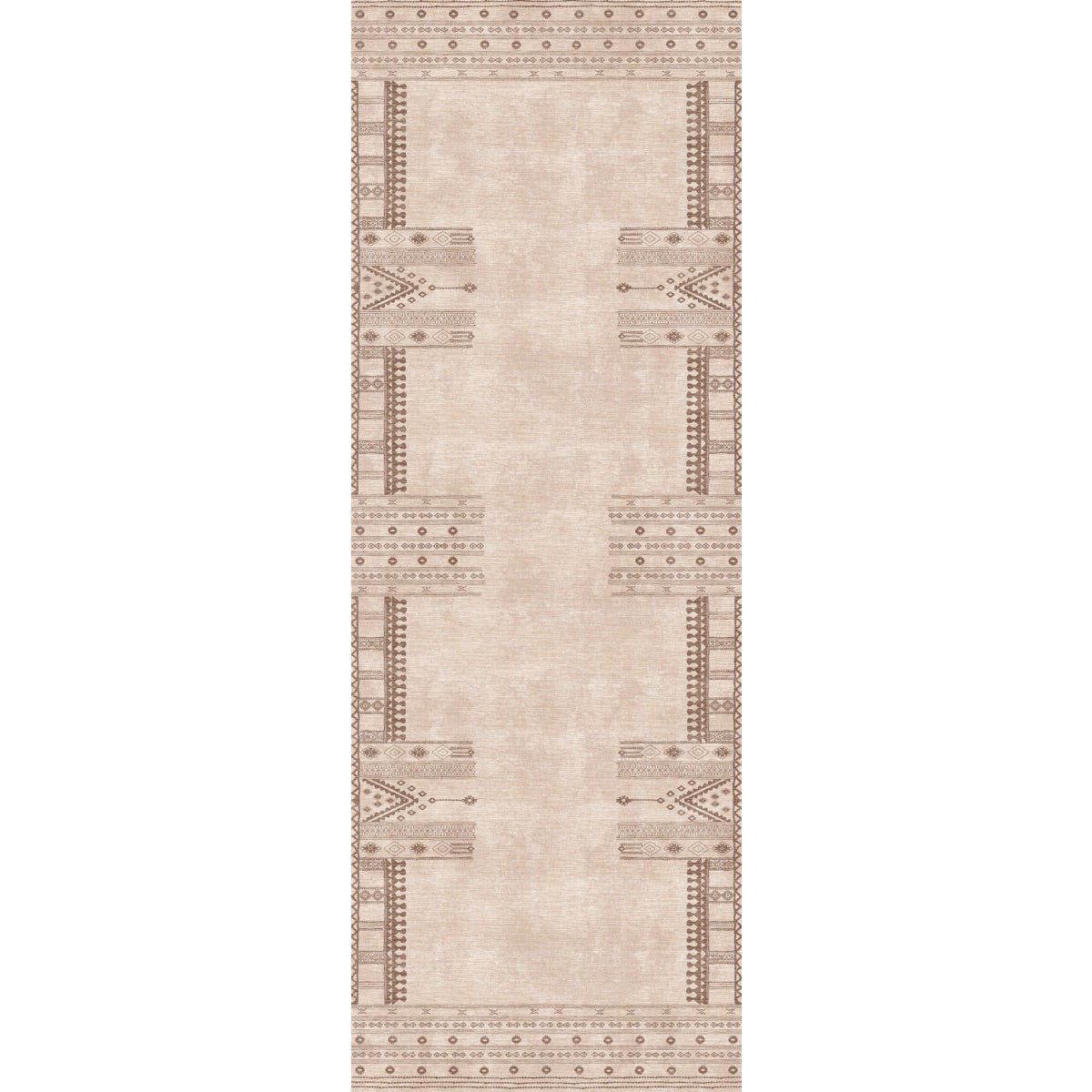 Tapis Mazela beige naturel & brun | Inspiration persane minimaliste - Les Trouvailles de JustinerugsartiplantoMachine Washable2.5'x7'