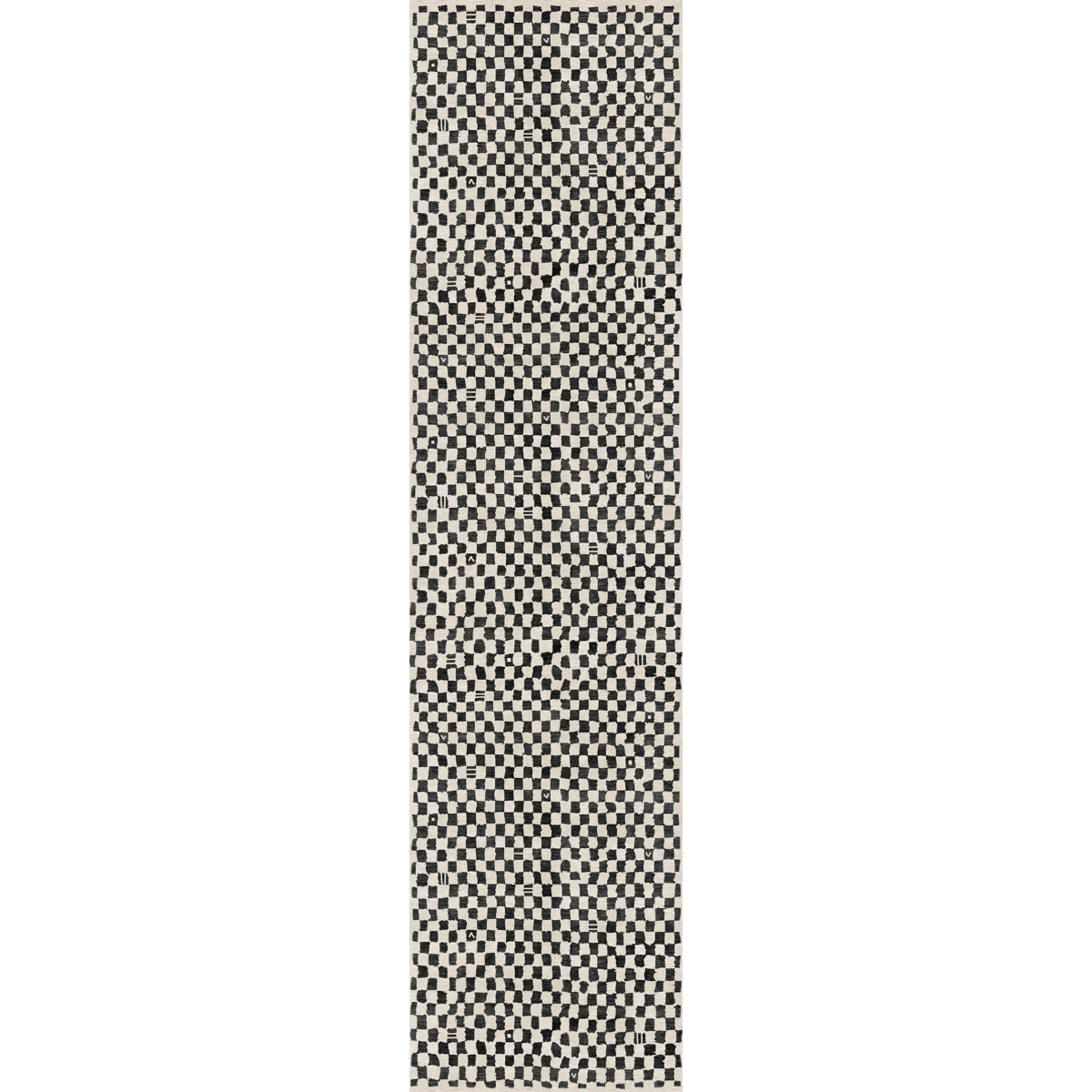 Tapis Metro – Carreaux Noir & Blanc - Les Trouvailles de JustinerugsartiplantoMachine Washable2.5’x10’