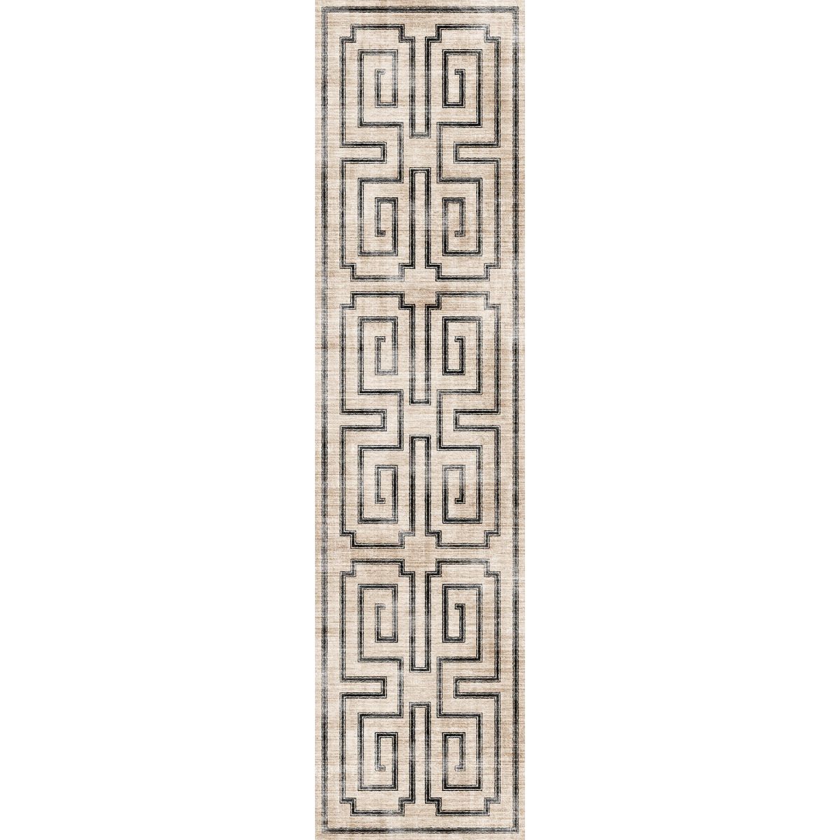 Tapis Noa – Naturel Noir - Les Trouvailles de JustinerugsartiplantoMachine Washable2.5’x10’