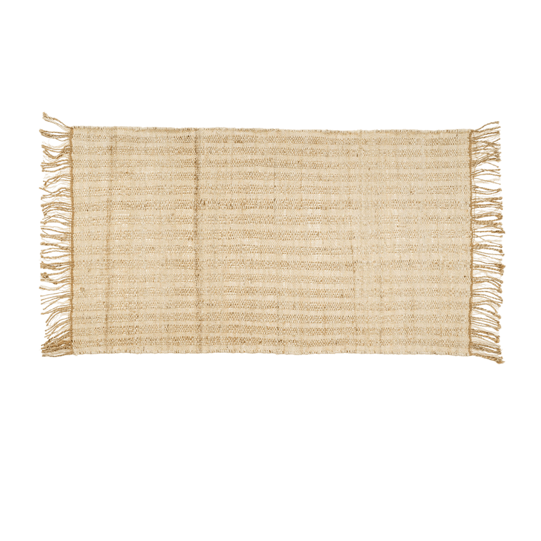 Tapis Selene en jute naturelle | 91 x 152 cm | Tissé à la main - Les Trouvailles de JustineIndaba Home