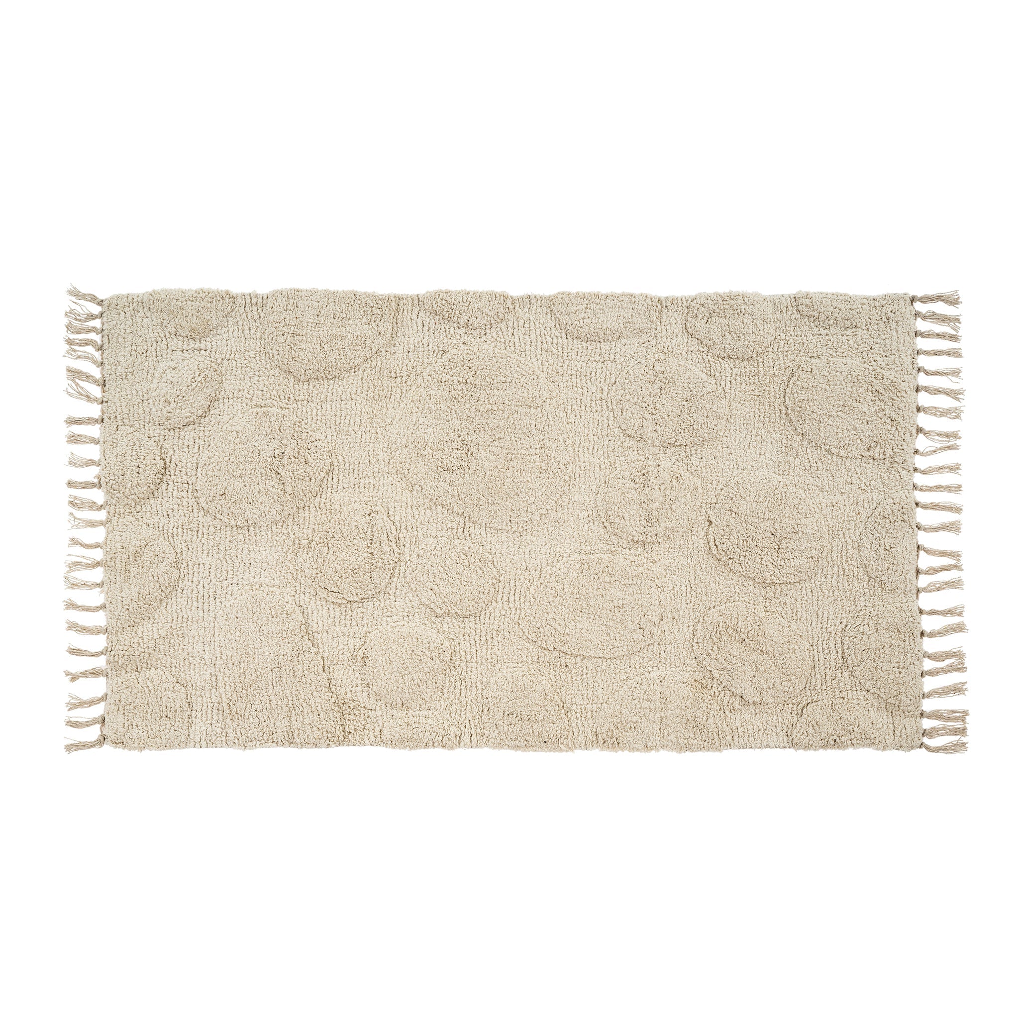 Tapis tufté Pebble | 76 × 127 cm | Coton doux et absorbant - Les Trouvailles de JustineIndaba Home