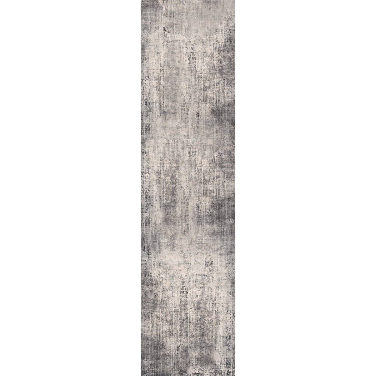 Tapis Willow Gris Foncé & Blanc | Motif Abstrait - Les Trouvailles de JustinerugsartiplantoMachine Washable2.5’x10’