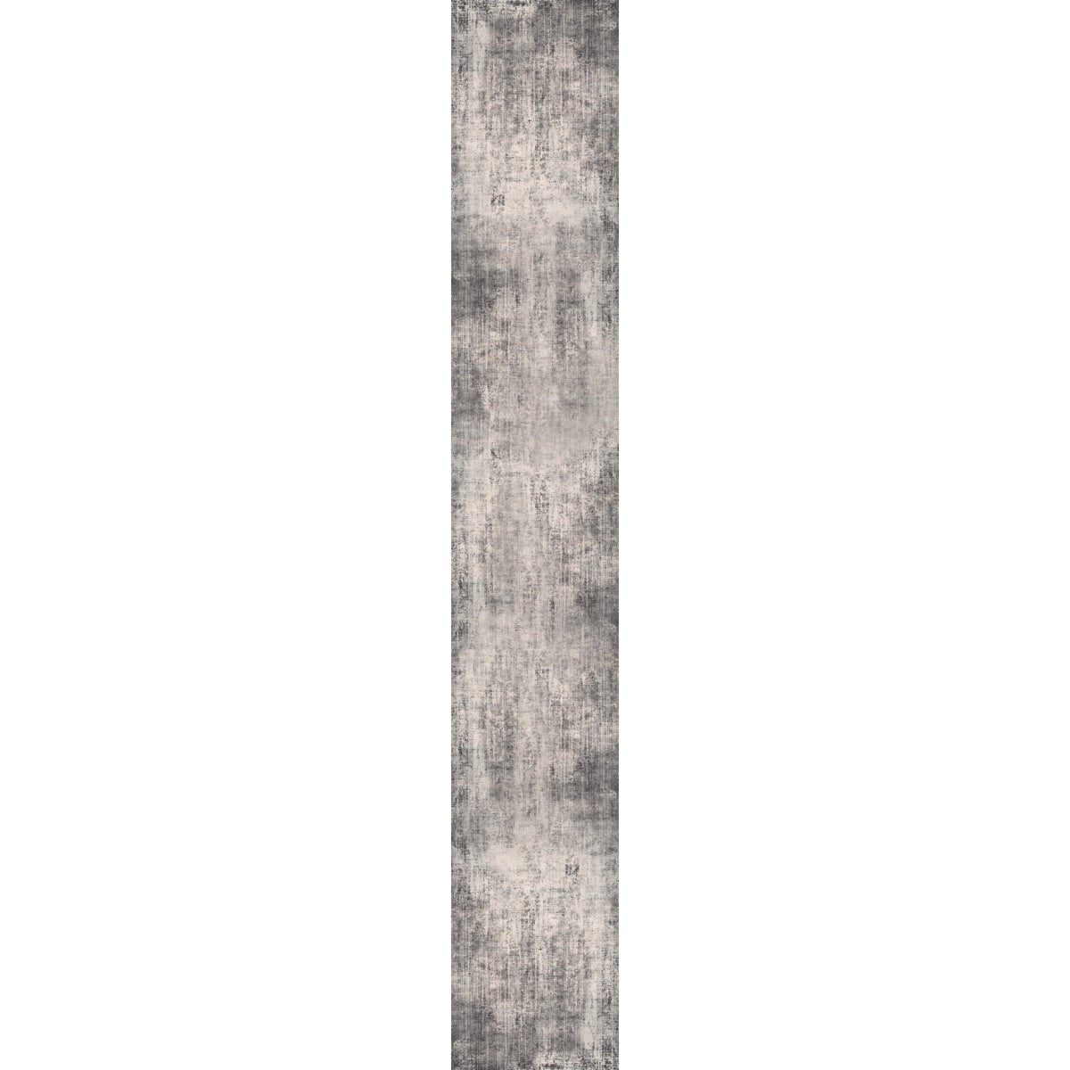 Tapis Willow Gris Foncé & Blanc | Motif Abstrait - Les Trouvailles de JustinerugsartiplantoMachine Washable2.5’x16’