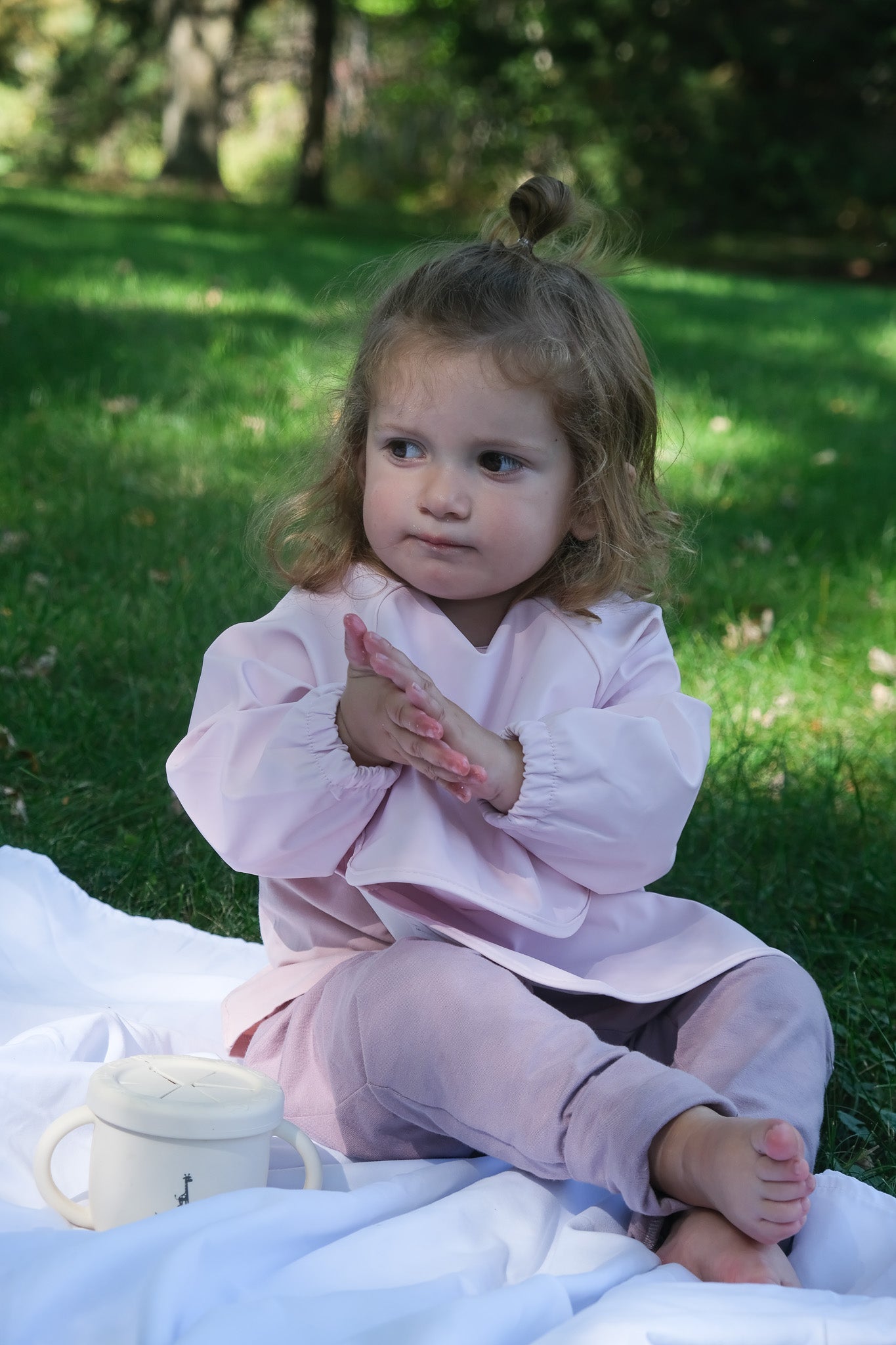 Tasse d'apprentissage 2 en 1 pour collation et liquide - Les Trouvailles de JustineMicassoandcoBleu océan