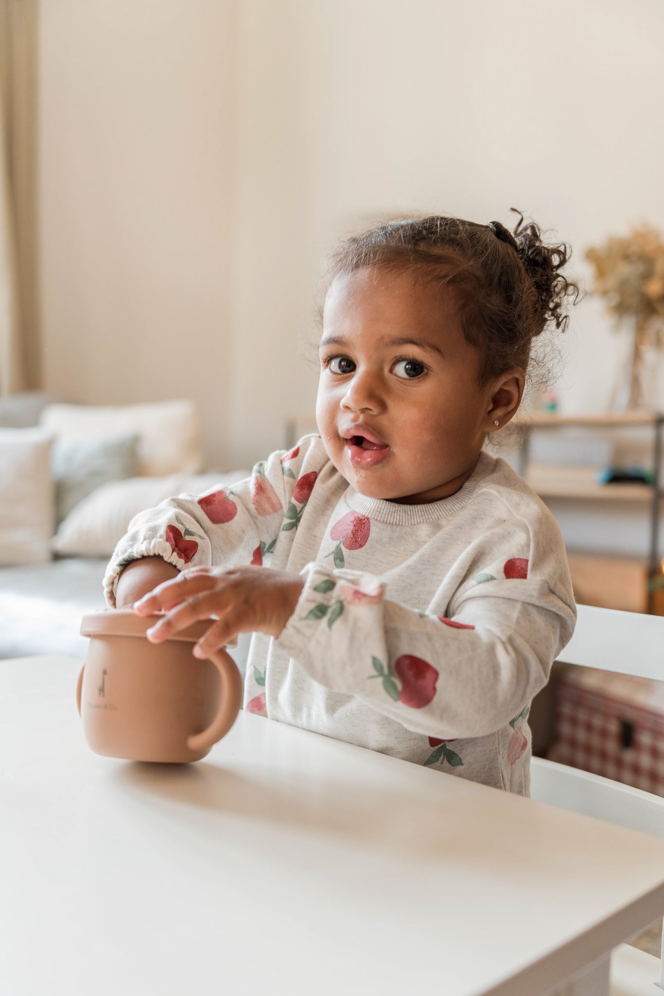 Tasse d'apprentissage 2 en 1 pour collation et liquide - Les Trouvailles de JustineMicassoandcoBleu océan